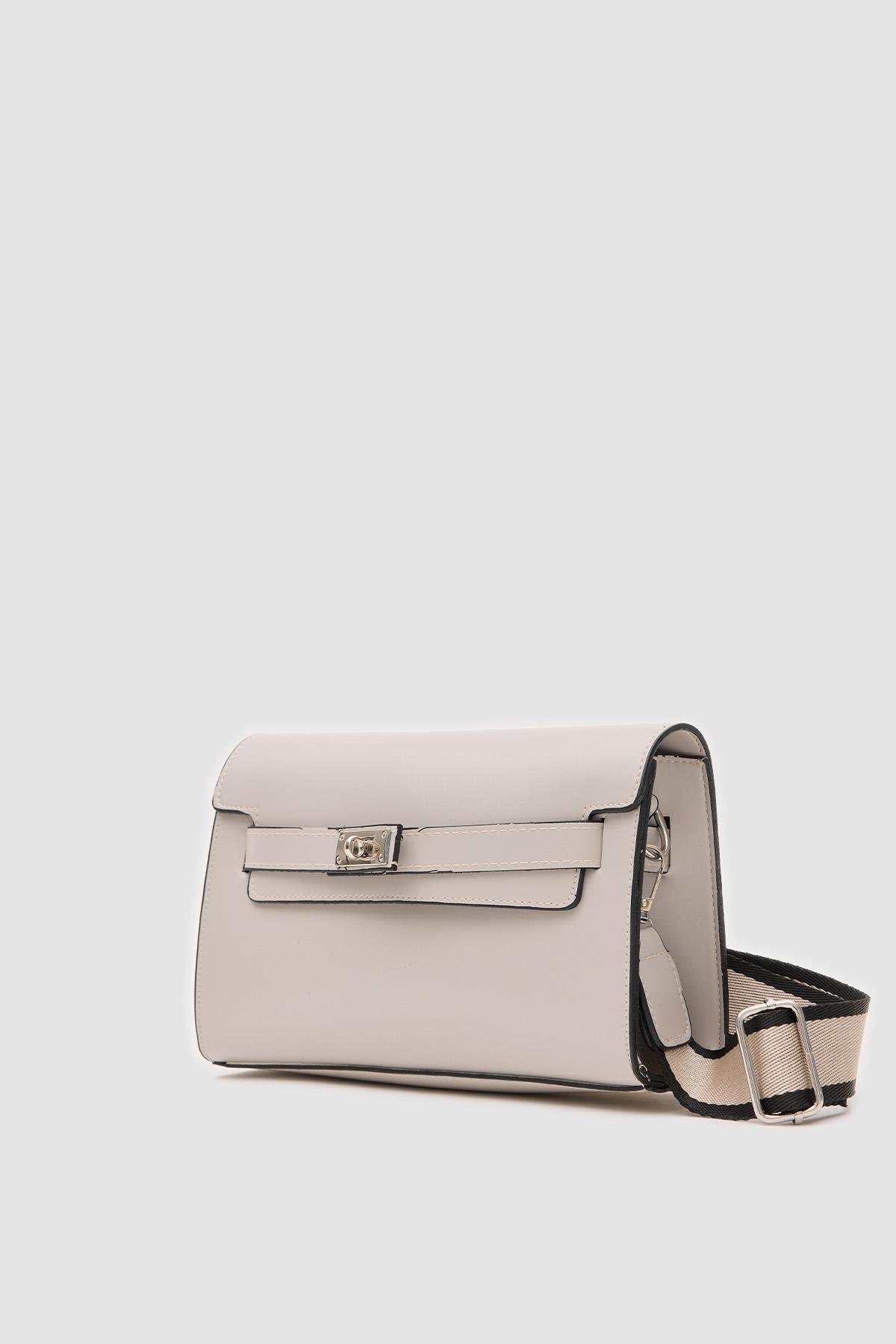 Kelly Kilitli Clutch Bag Gri