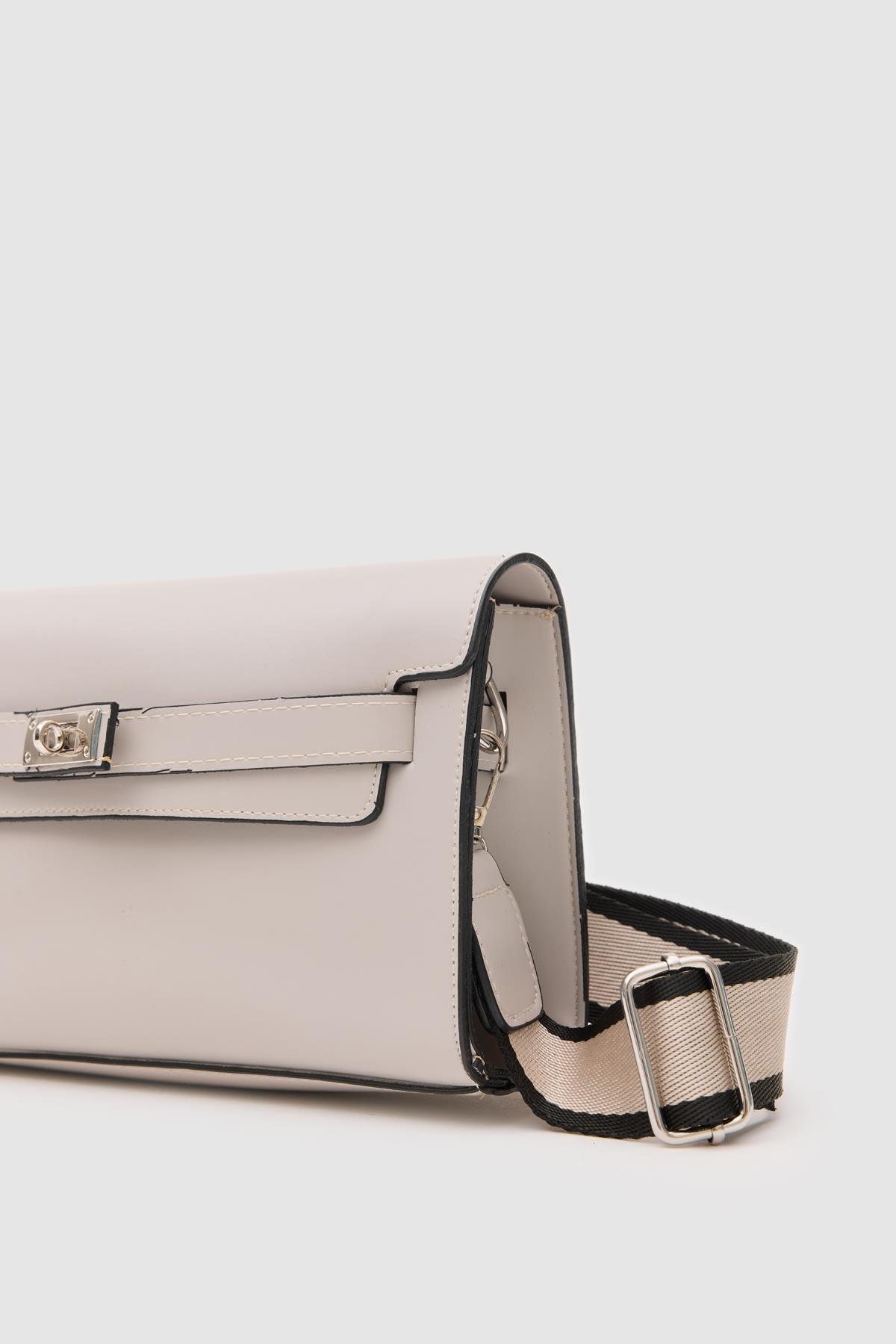 Kelly Kilitli Clutch Bag Gri