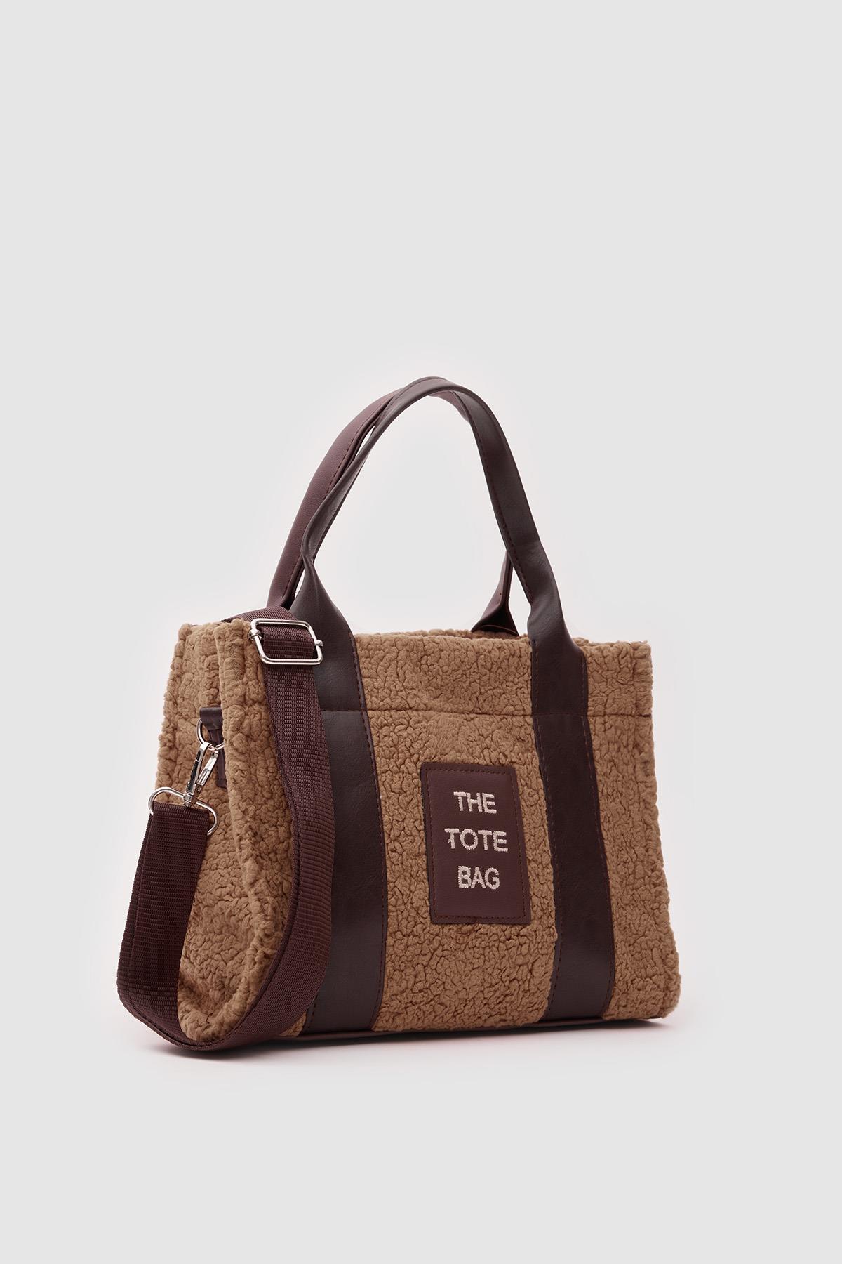 Kürklü Kadın Tote Bag Magnus Acı Kahve