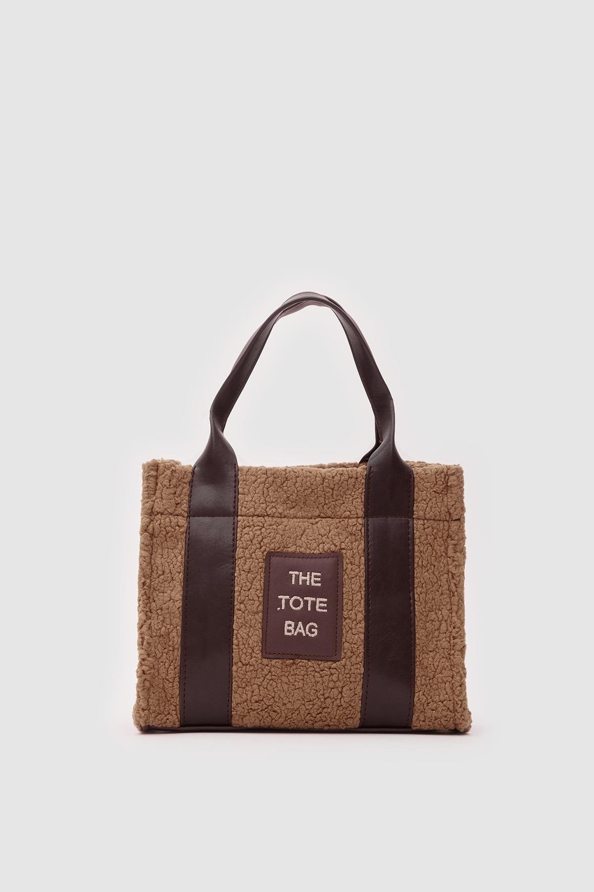 Kürklü Kadın Tote Bag Magnus Acı Kahve