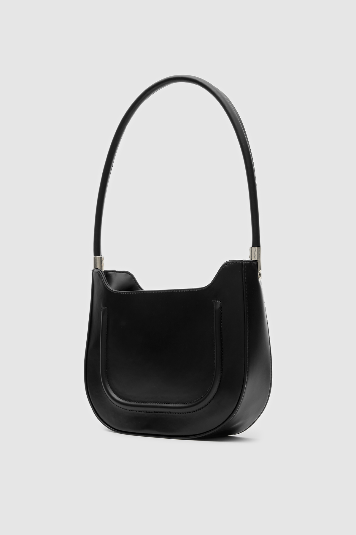 Oval  Baget Çanta Miku Siyah