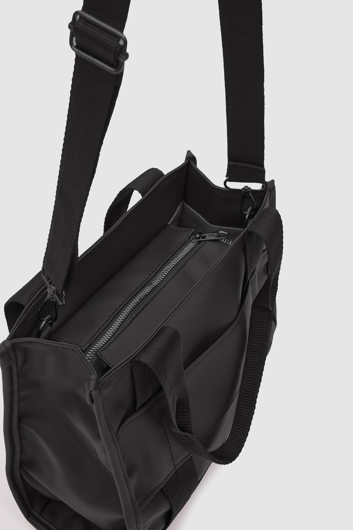 Saten Tote Bag Conroy Siyah