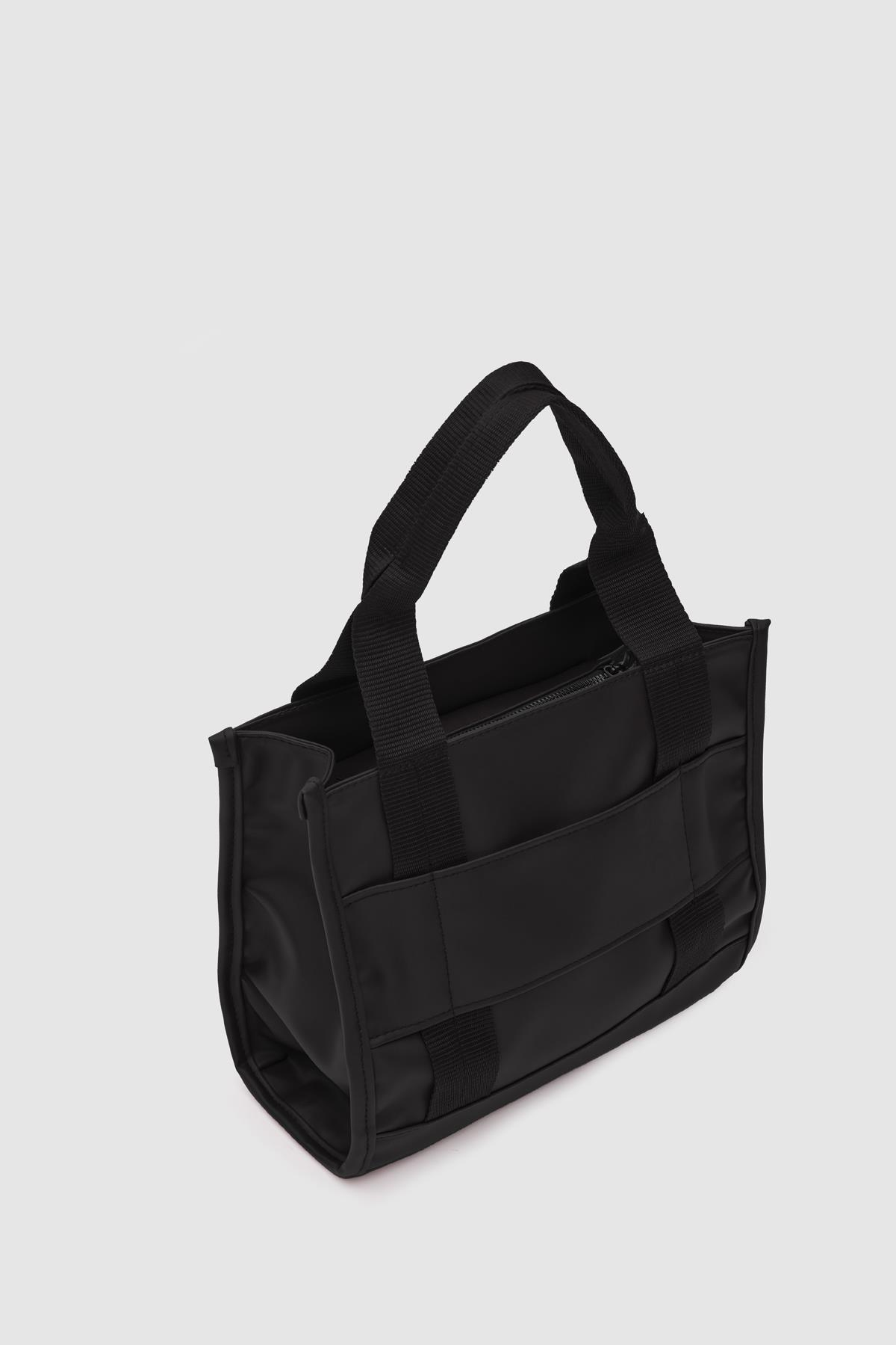 Saten Tote Bag Conroy Siyah