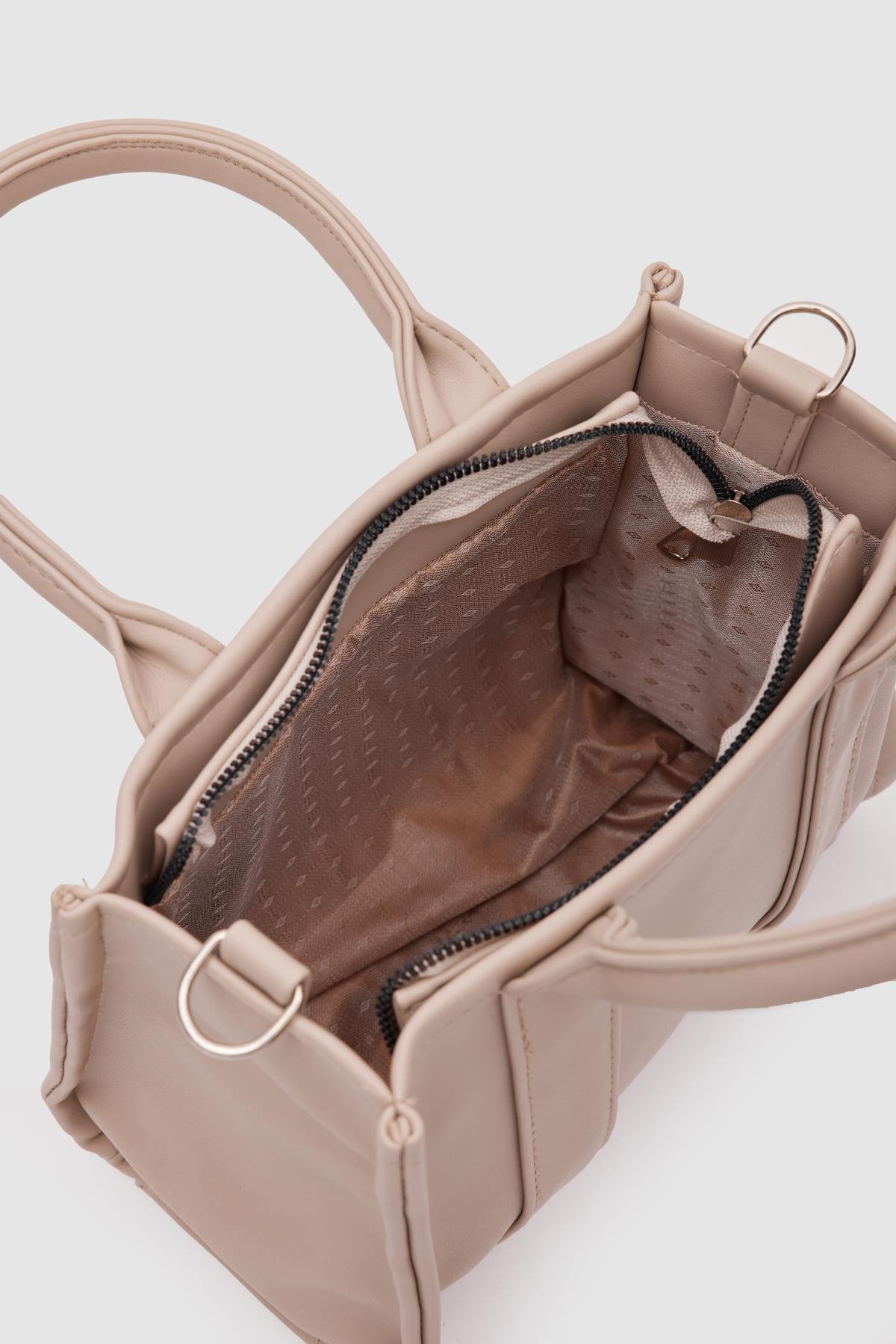 Suni Deri Kadın Tote Bag Miles Bej