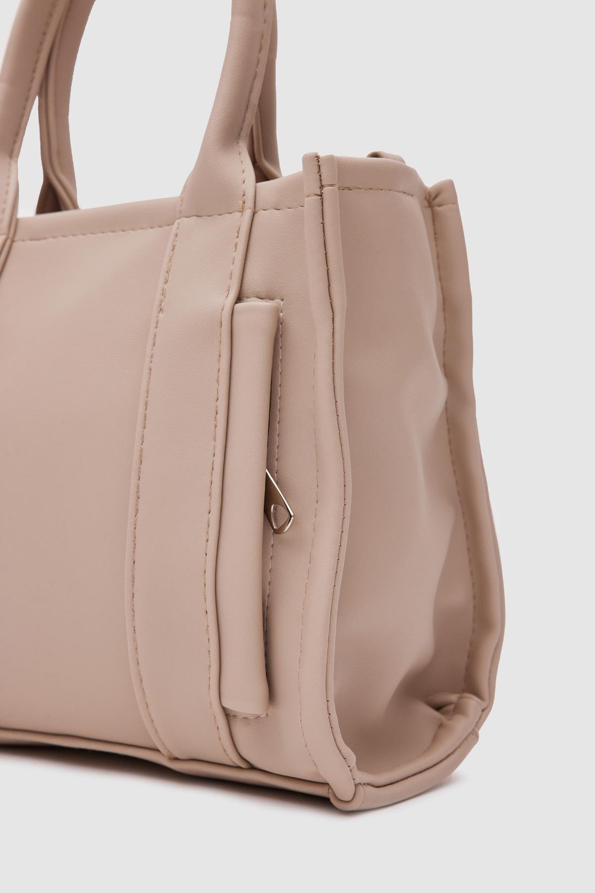Suni Deri Kadın Tote Bag Miles Bej