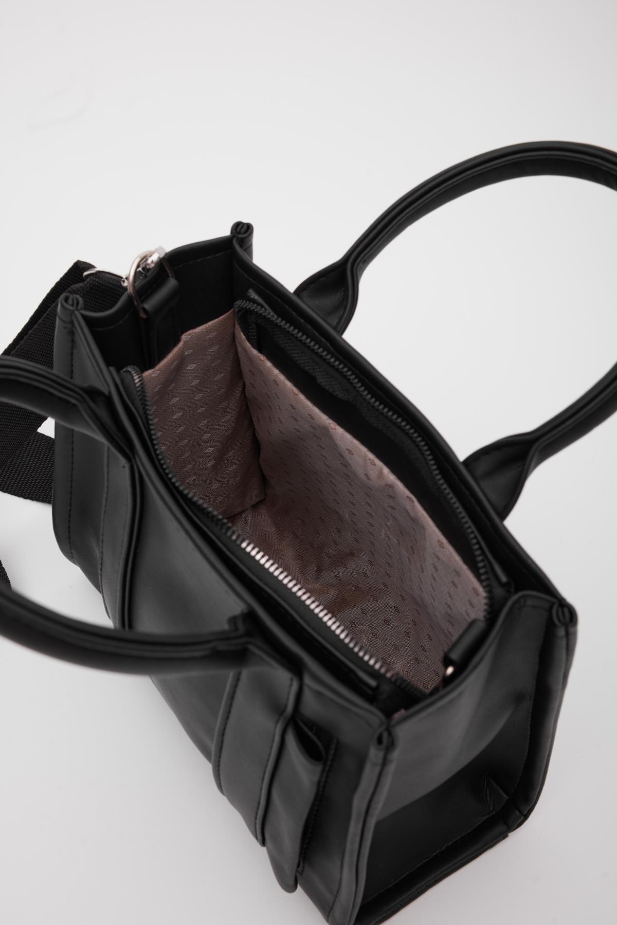 Suni Deri Kadın Tote Bag Miles Siyah