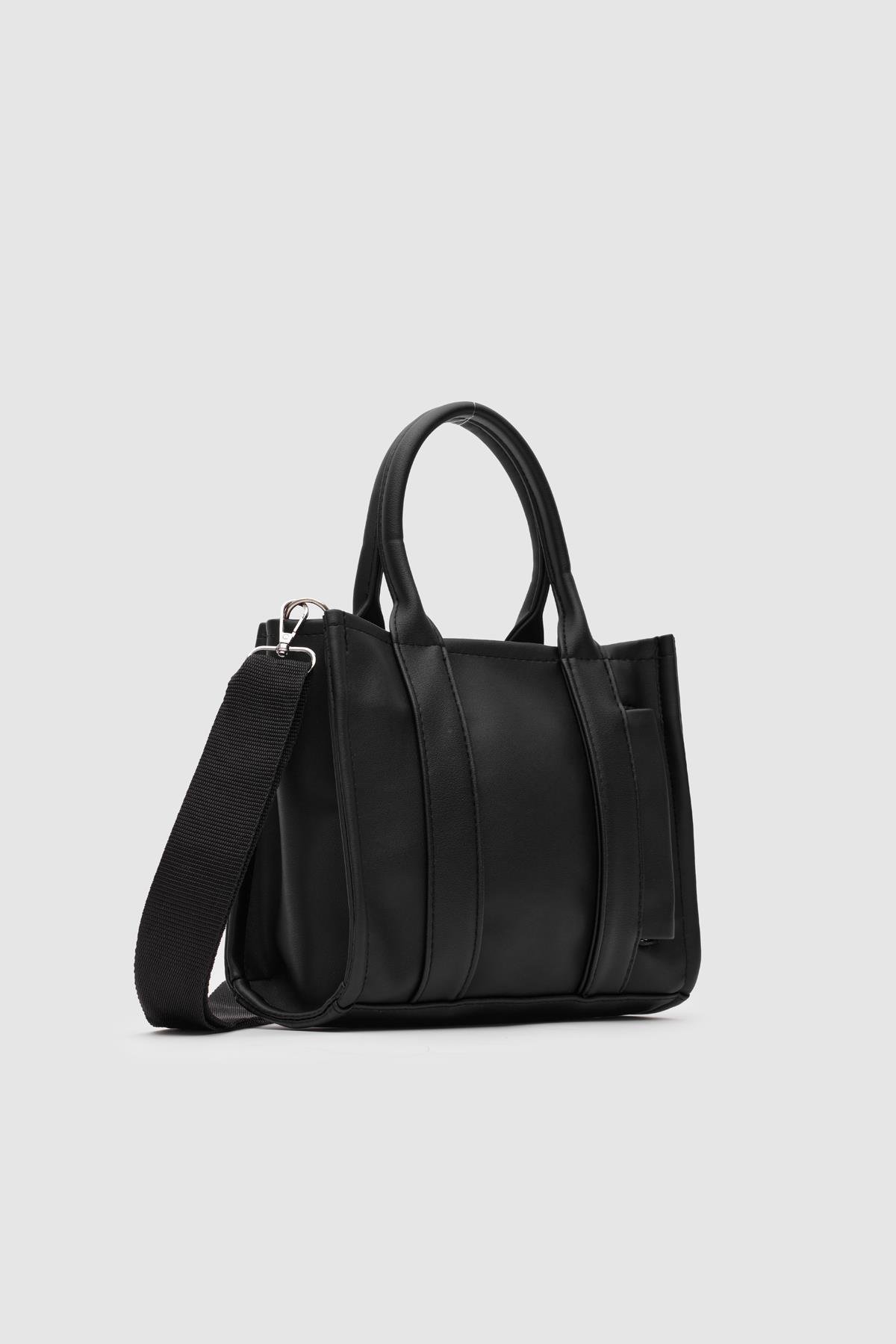 Suni Deri Kadın Tote Bag Miles Siyah