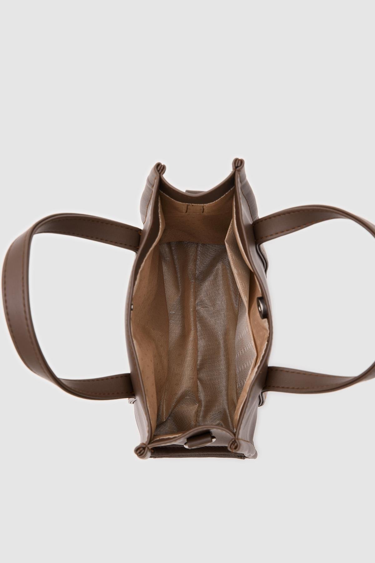 Suni Deri Medium Tote Bag Glenn Acı Kahve