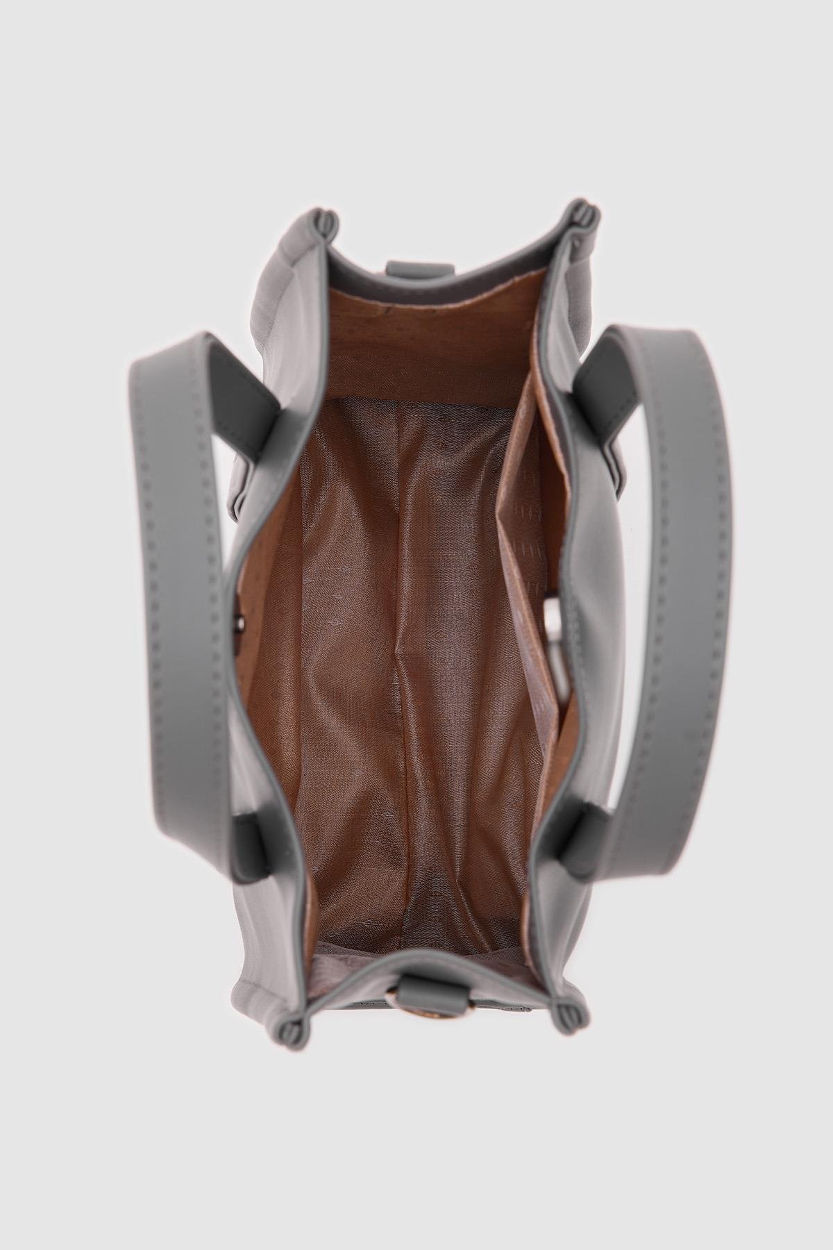 Suni Deri Medium Tote Bag Glenn Antrasit