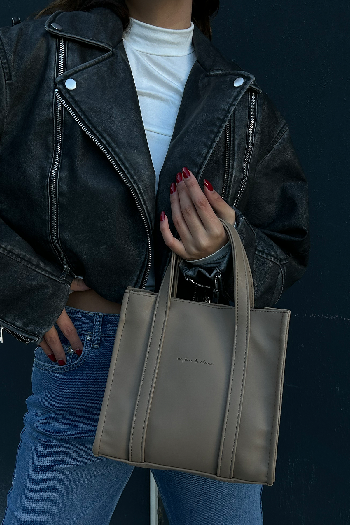 Suni Deri Medium Tote Bag Glenn Vizon