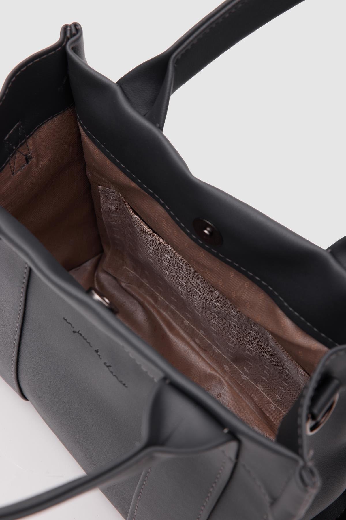 Suni Deri Tote Bag Bonnie Antrasit