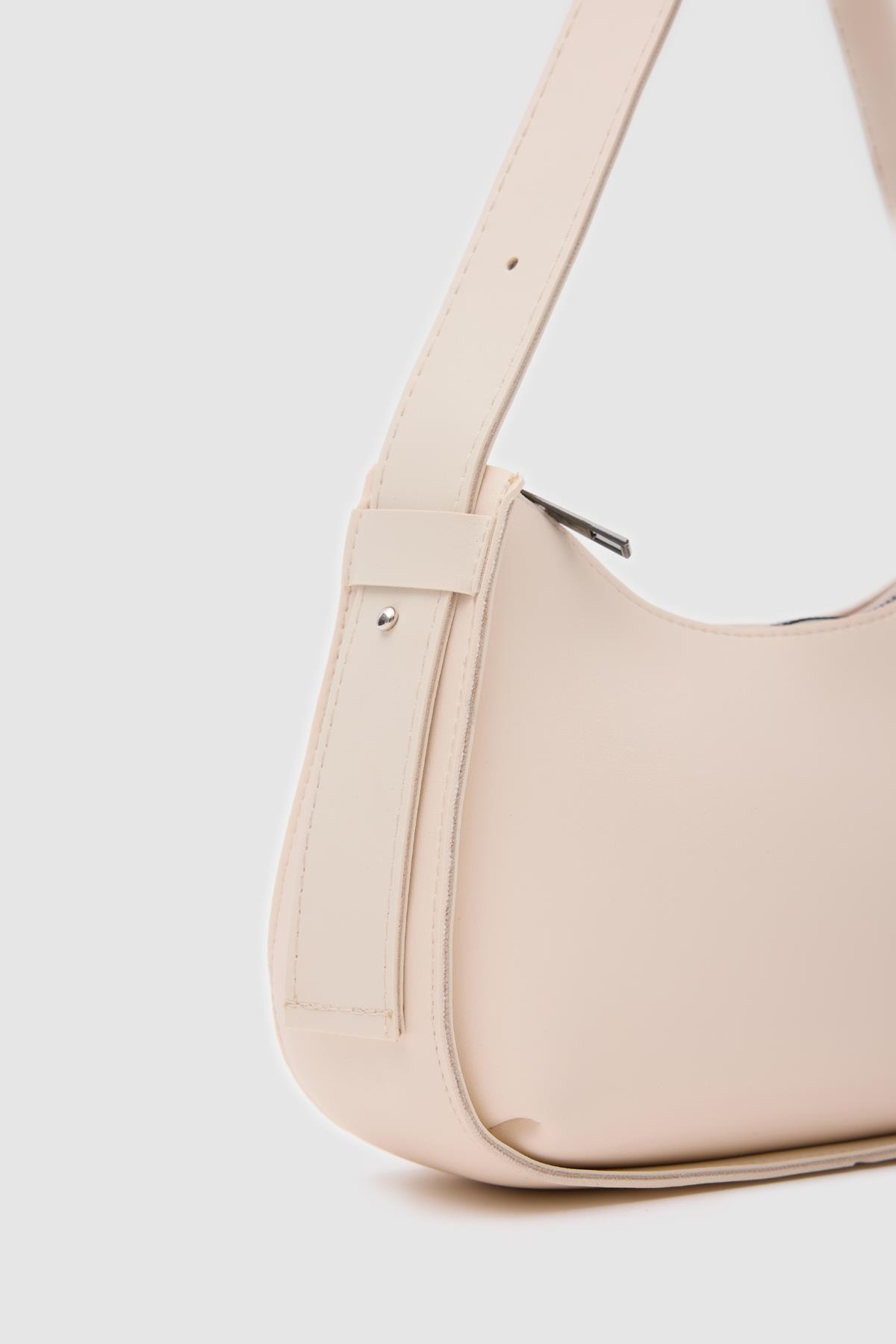 Tera Basic Baget Çanta Krem