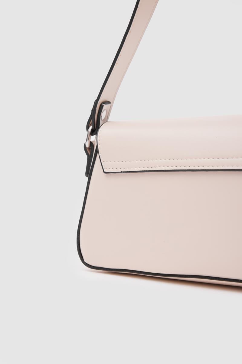 Veneti Basic Baget Çanta Krem