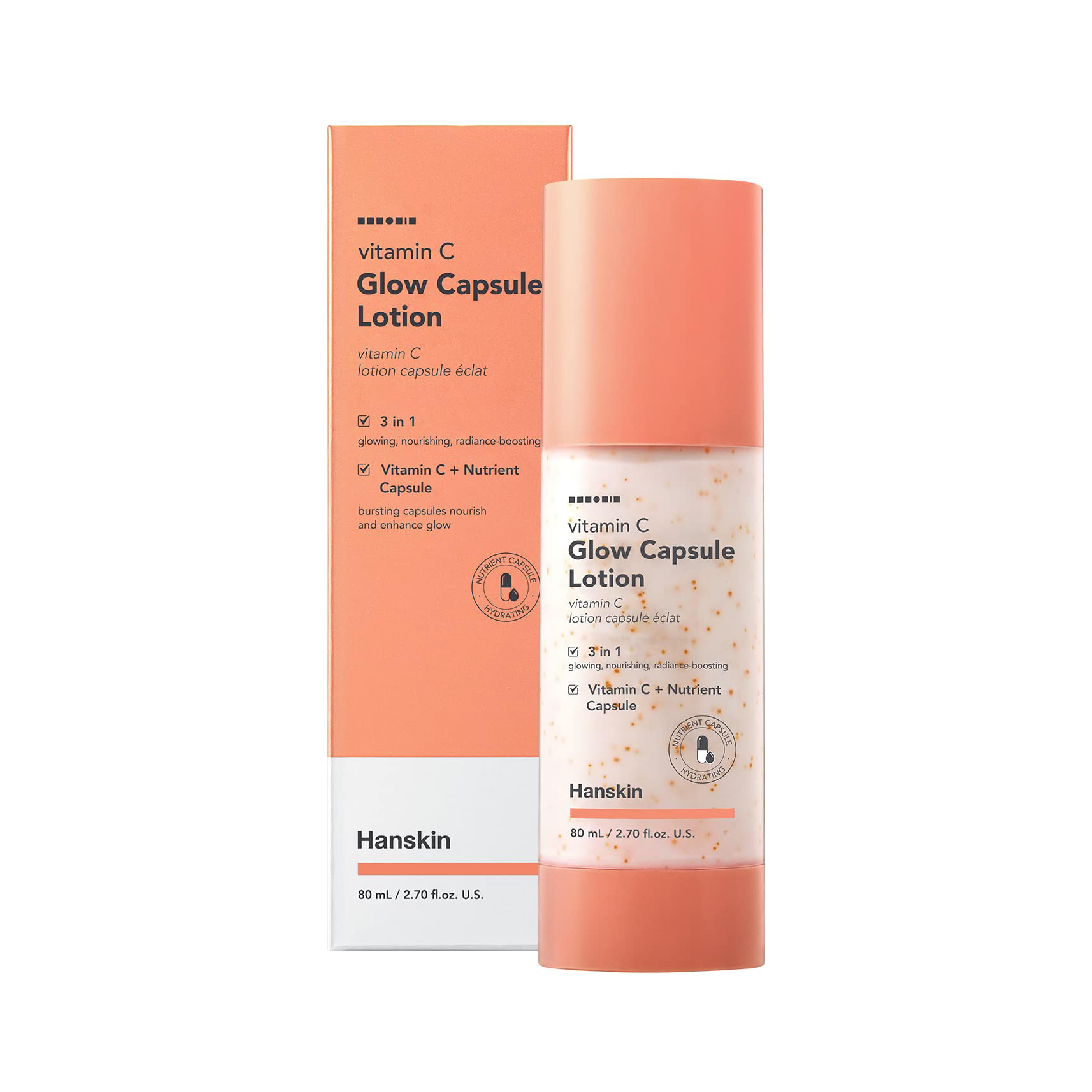  Hanskin Vitamin C Glow Capsule Lotion – C Vitaminli Aydınlatıcı Kapsül içeren Losyon [ 80 Ml ]  