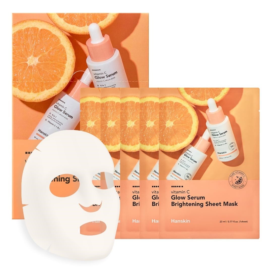 Hanskin 5'li Vitamin C Glow Brightening Serum Sheet Mask