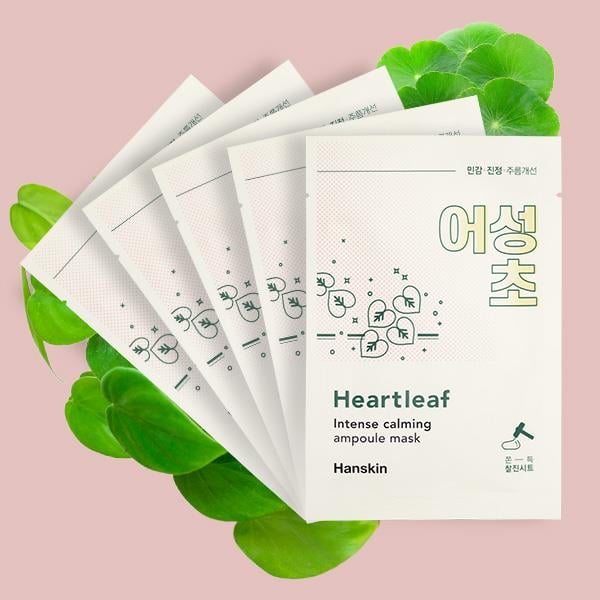 Hanskin Heartleaf Intense Calming Ampoule Mask-Heartleaf Özlü Yoğun Sakinleştirici Ampul Maske 23 ml