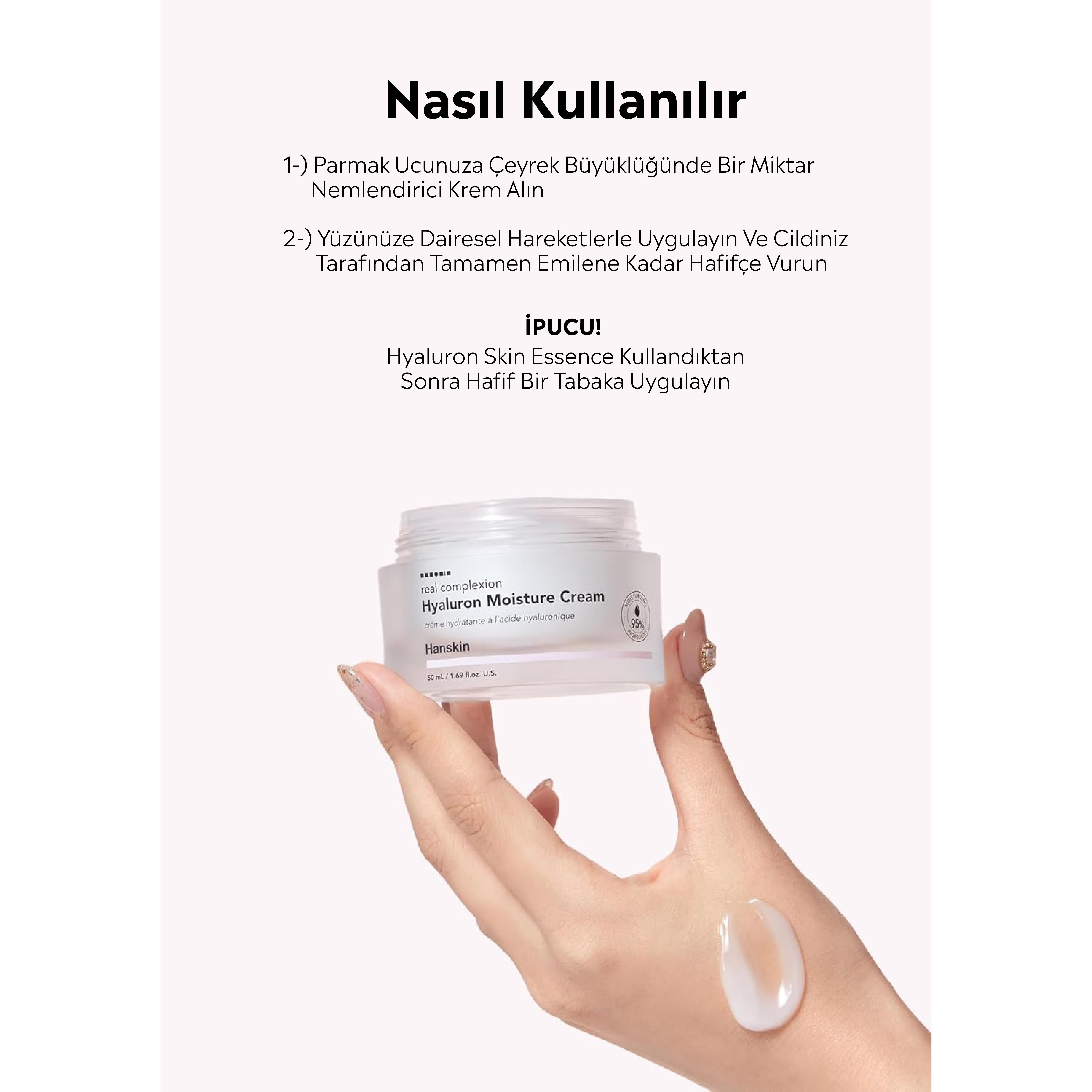 Hanskin Hyaluron Moisture Cream –Hyaluron Nemlendirici Krem (Tüm Cilt Tipleri İçin Uygundur )[50 ml]
