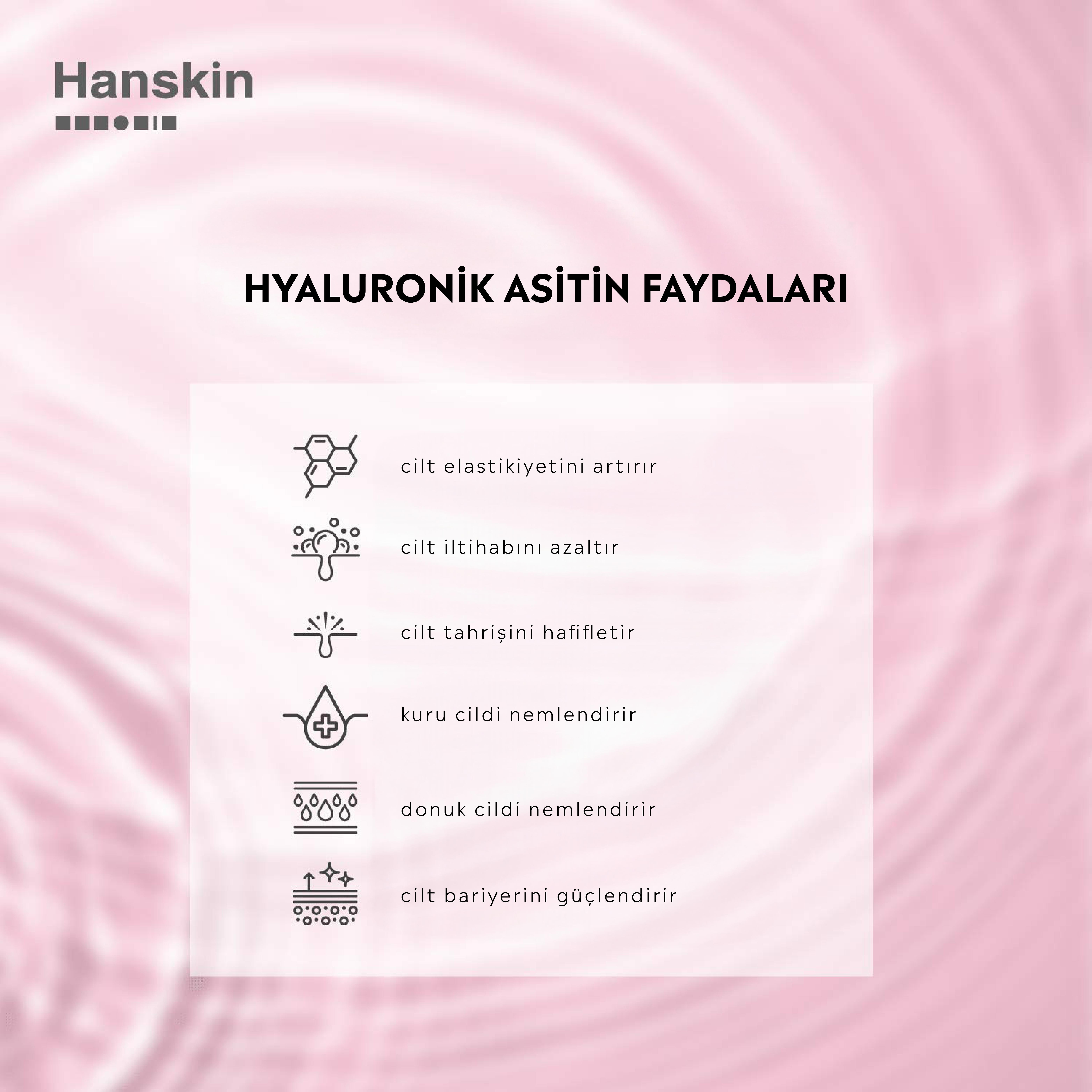 Hanskin Hyaluron Pink Capsule Serum-Pembe Yağ Kapsüllü Serum-(Nemlendirir,Pürüzsüzleştirir) [50 ml ]