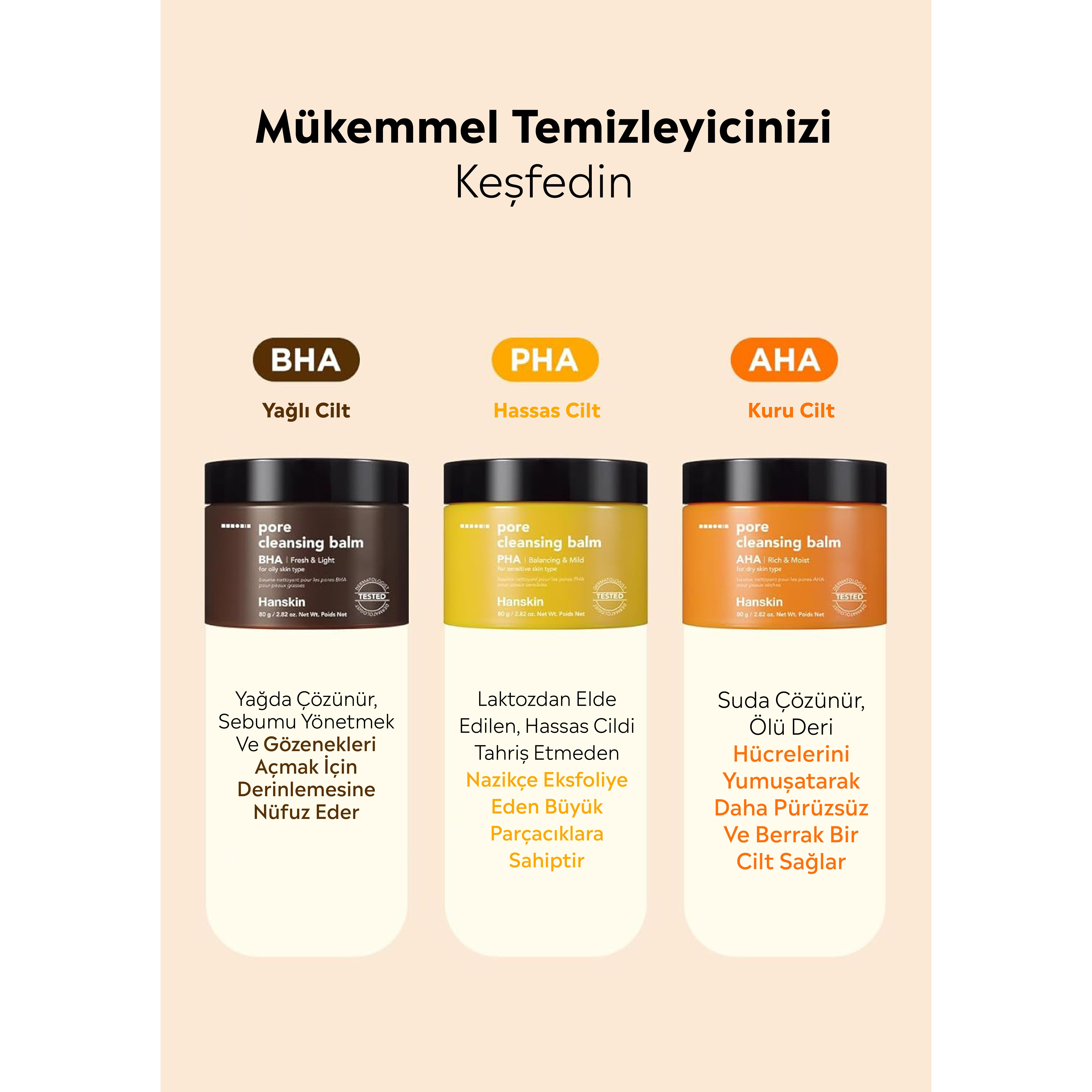Hanskin Pore Cleansing Balm BHA- Karma Ve Yağlı Ciltler/Gözenek Ve Makyaj Temizleme Balmı [ 80 g ]