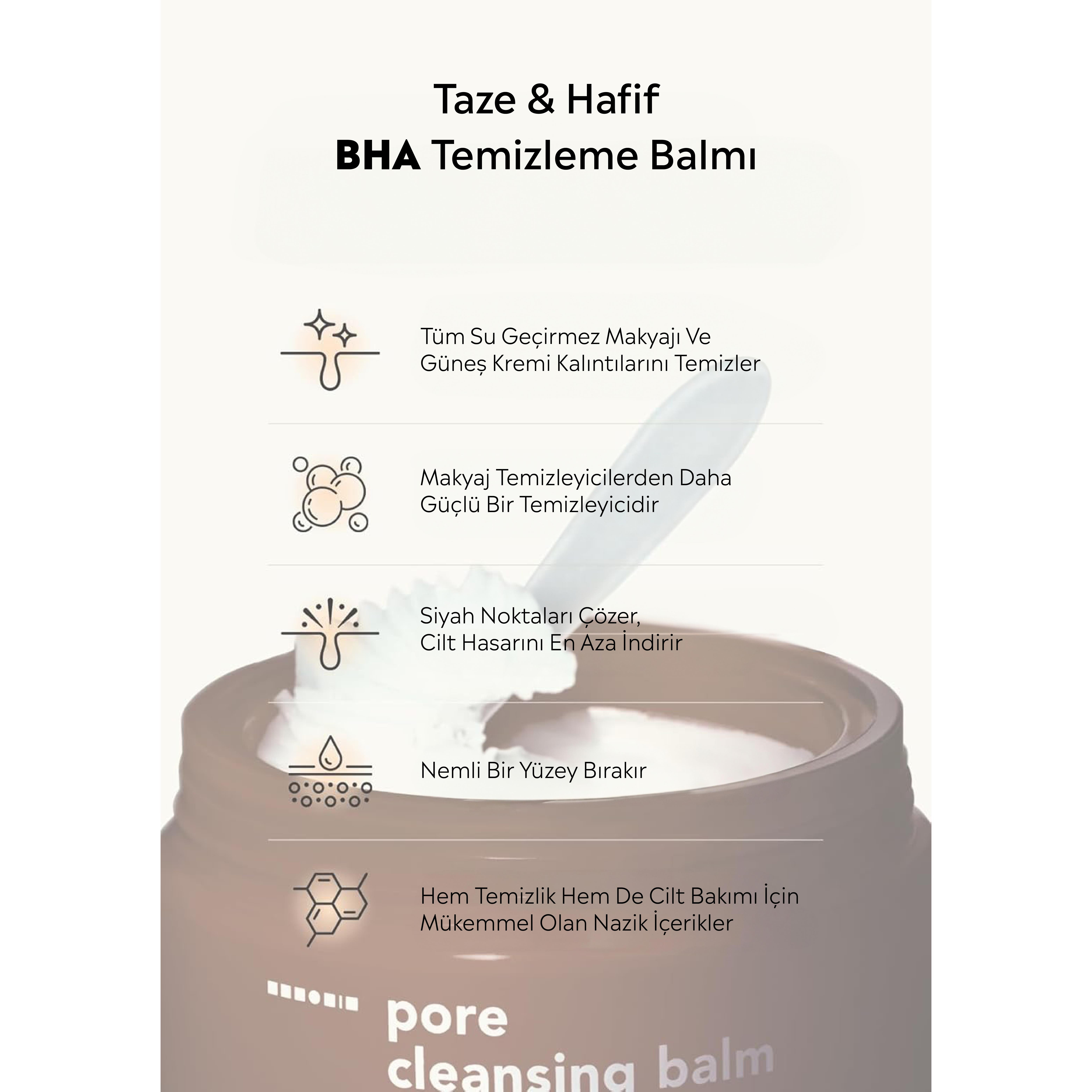 Hanskin Pore Cleansing Balm BHA- Karma Ve Yağlı Ciltler/Gözenek Ve Makyaj Temizleme Balmı [ 80 g ]