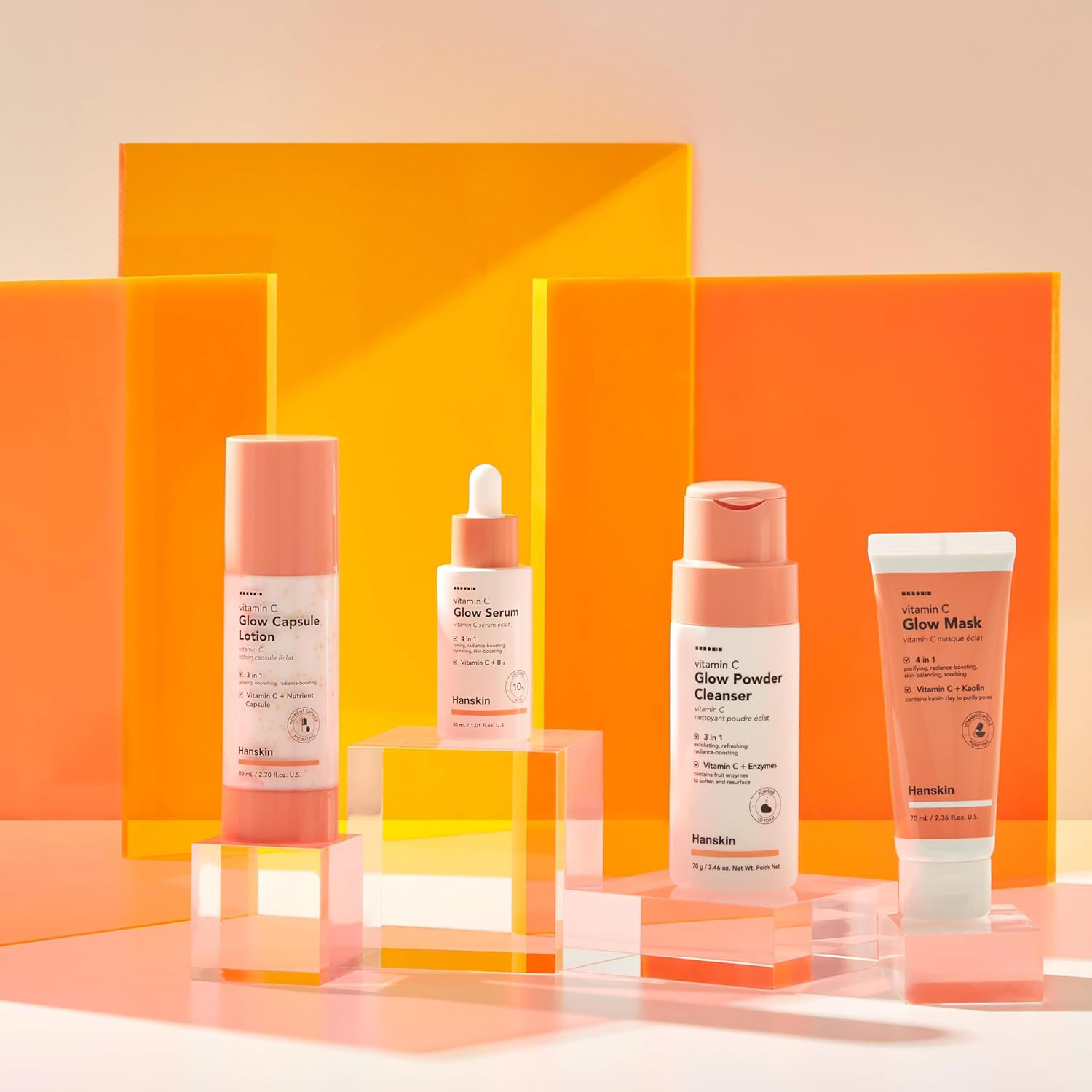 Hanskin Vitamin C Glow Capsule Lotion – C Vitaminli Aydınlatıcı Kapsül İçeren Losyon (Seyehat Boy) 15ml 