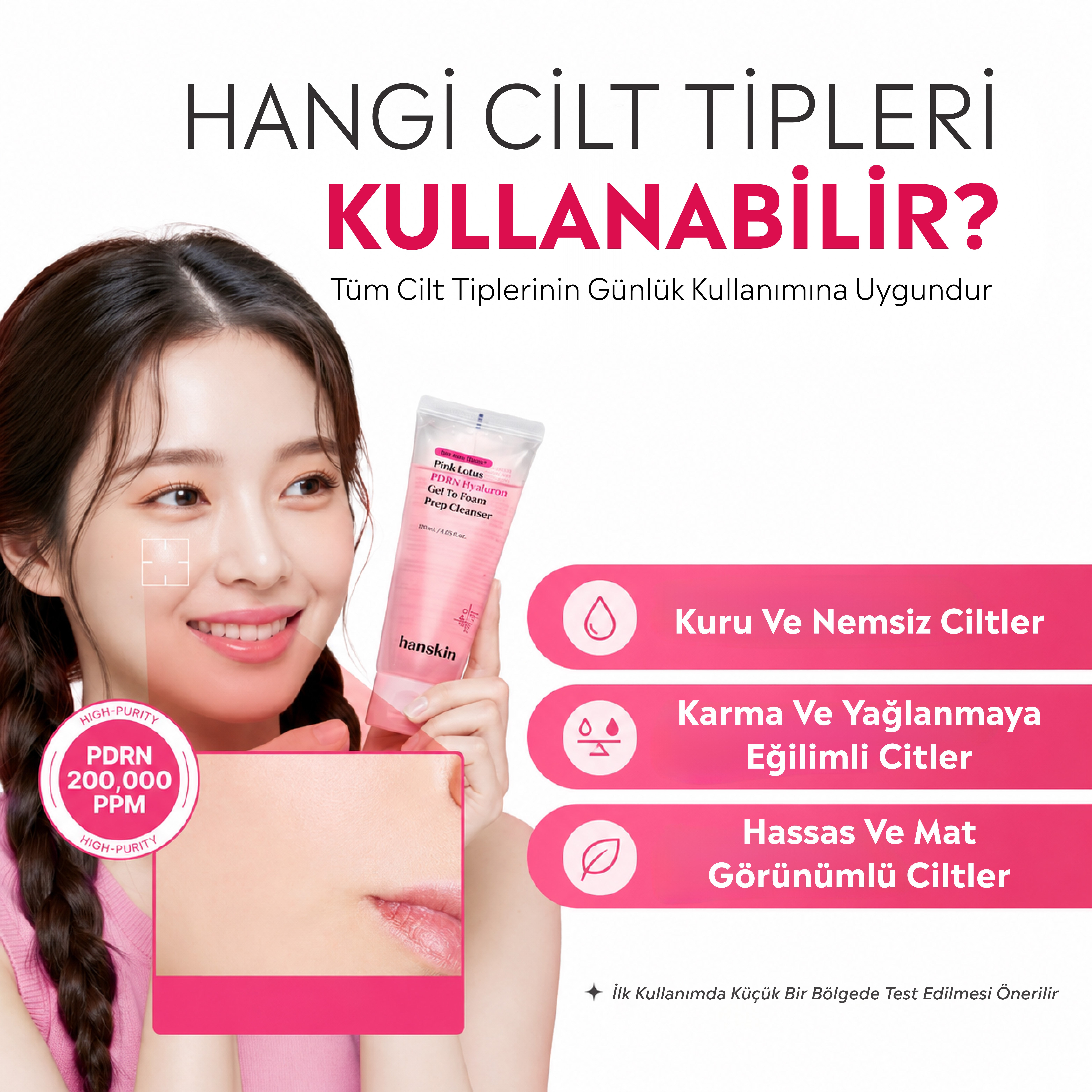Pink Lotus PDRN Hyaluron Gel To Foam Prep Cleanser (110ml)