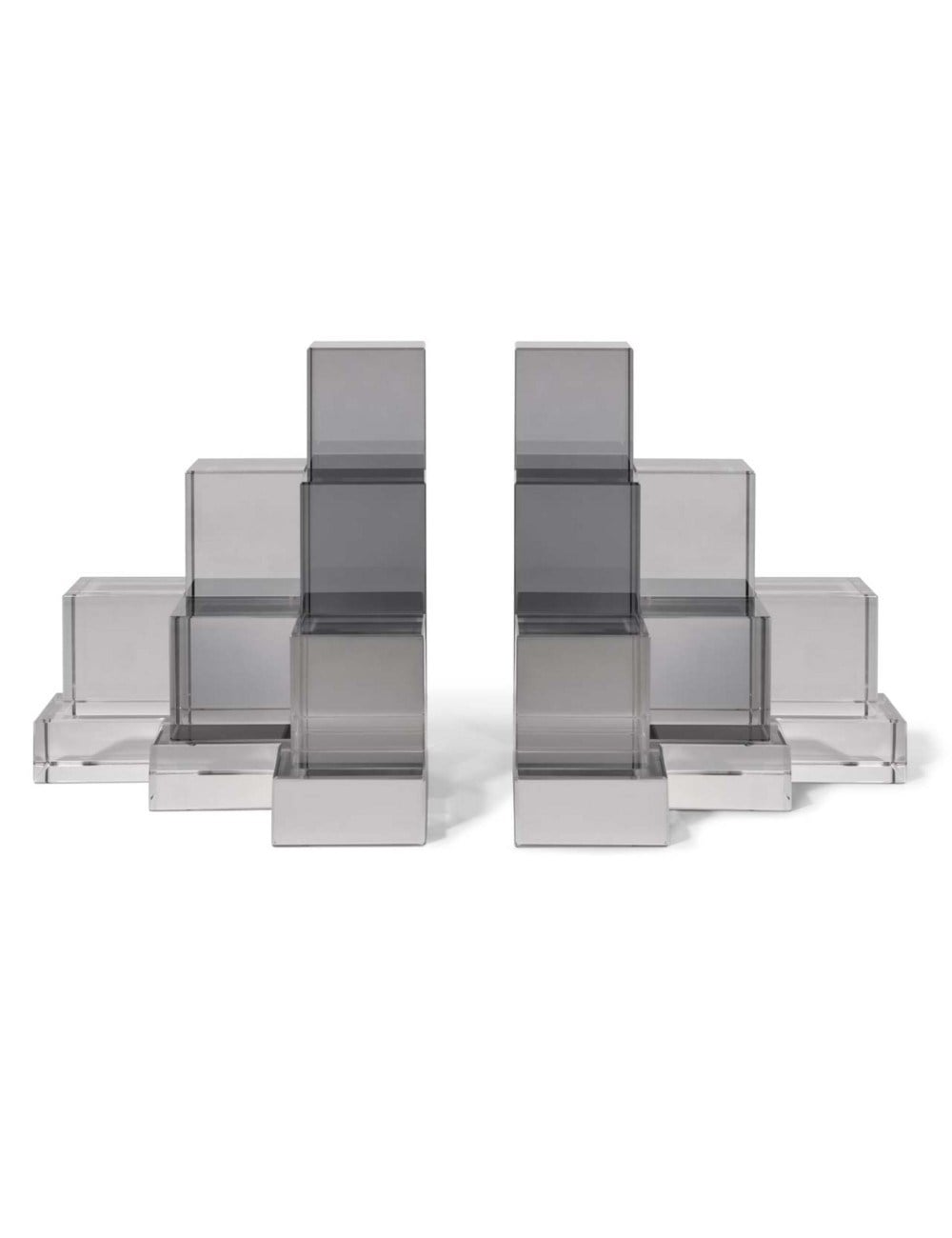 Abhika - Steps Geometrik Kitap Tutucu Gri