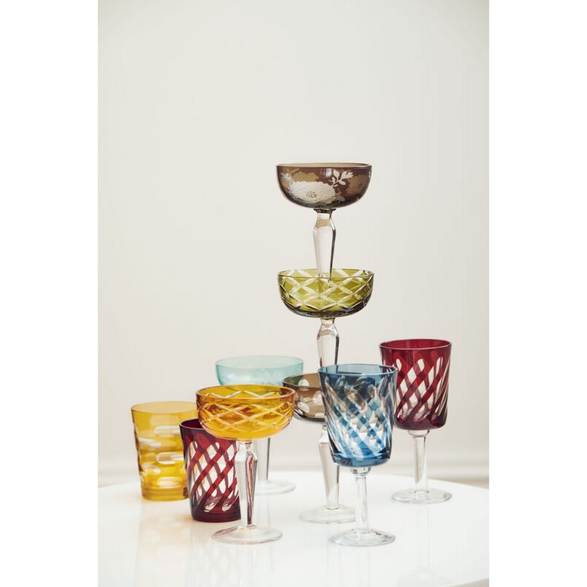 Coupe Peony Multicolour Set 6