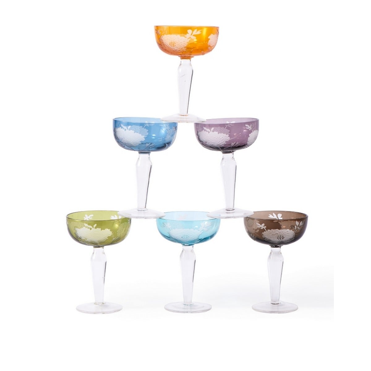 Coupe Peony Multicolour Set 6