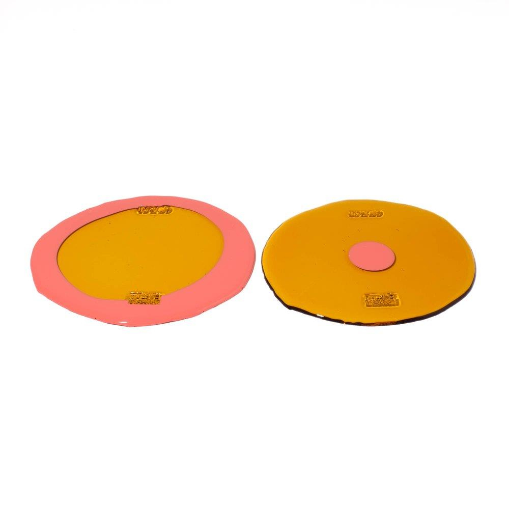 Fish Design 2'li Amber Somon Bardak Altlığı