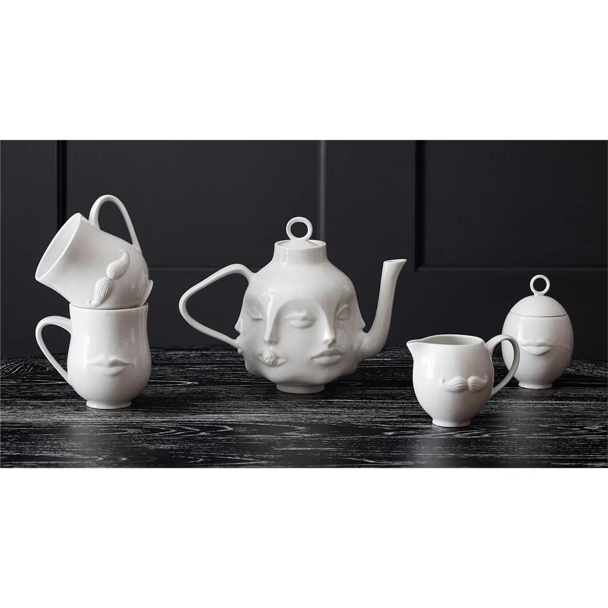 Jonathan Adler - Muse Sugar Bowl - Glazed Porce(18407)