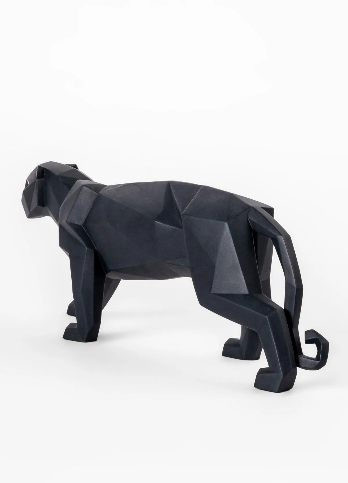 Lladro - Mat Siyah Panter Porselen Heykel