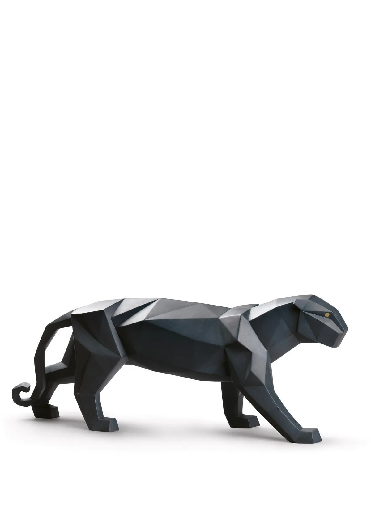 Lladro - Mat Siyah Panter Porselen Heykel