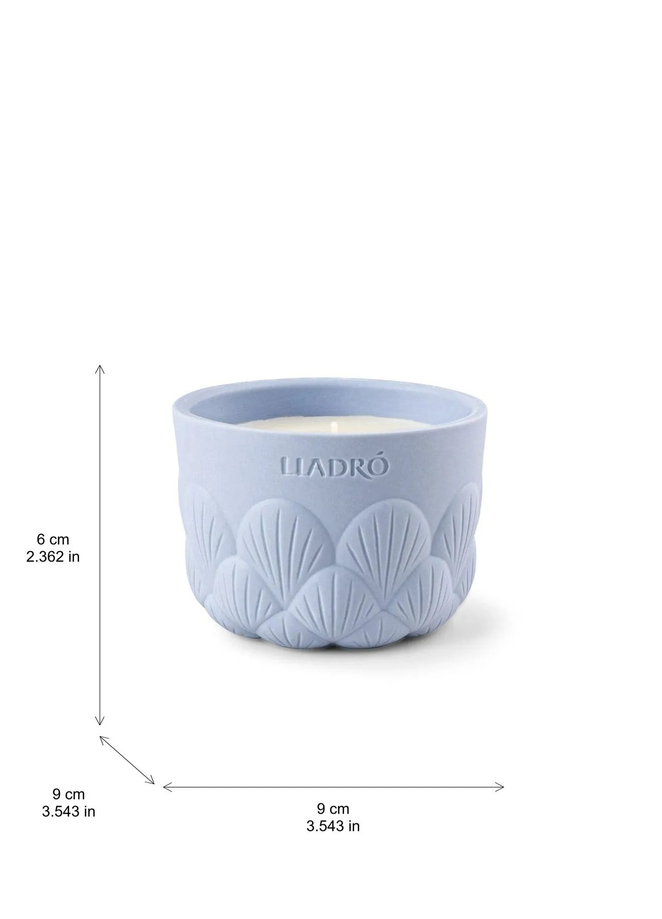 Lladro - Mavi Yıldız Çiçeği Kokulu Mum - Gardens of Valencia