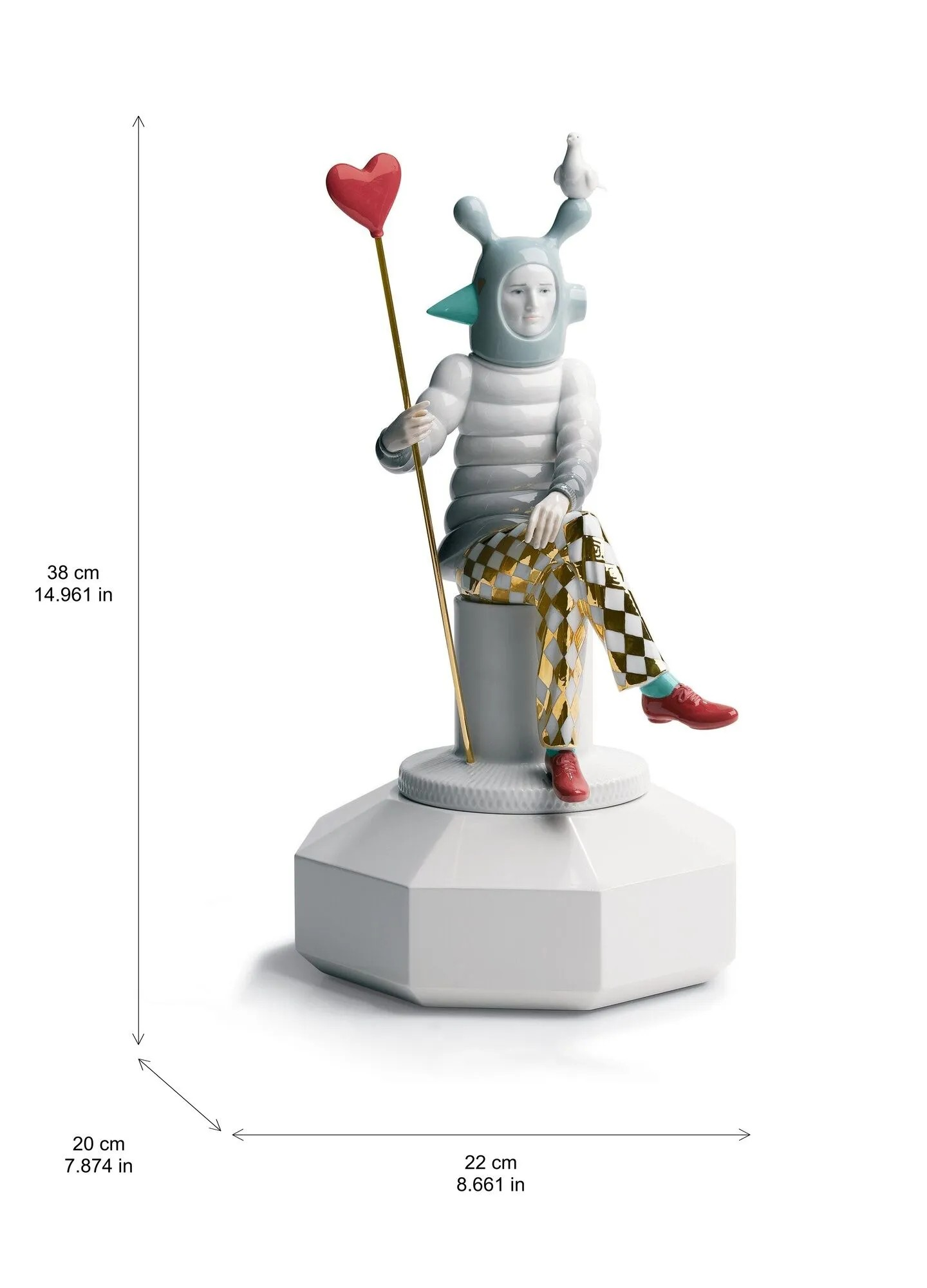 Lladro - The Lover II Beyaz Porselen Heykel by Jaime Hayon