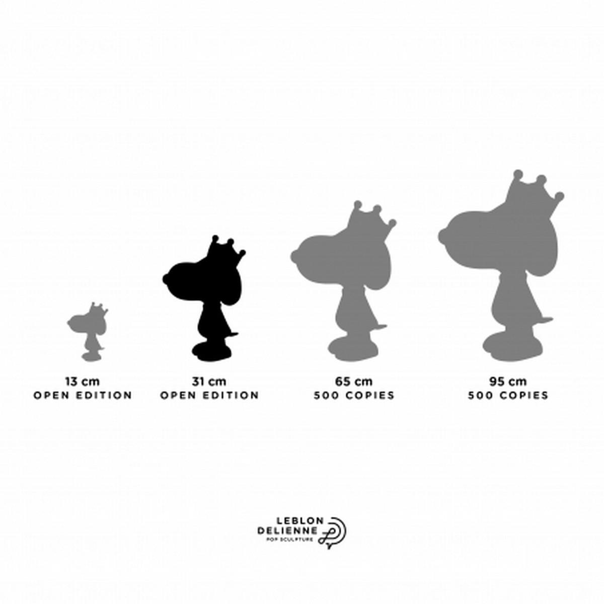 Snoopy Crown Matt & Chromed Whıte & Gold - 31 cm - PEAST03101MAMEOR