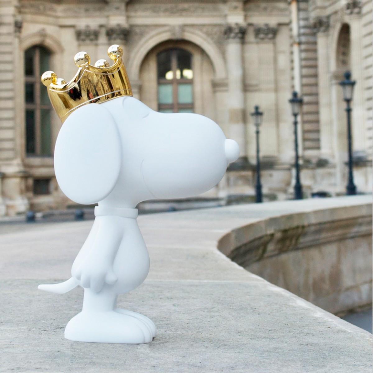 Snoopy Crown Matt & Chromed Whıte & Gold - 31 cm - PEAST03101MAMEOR