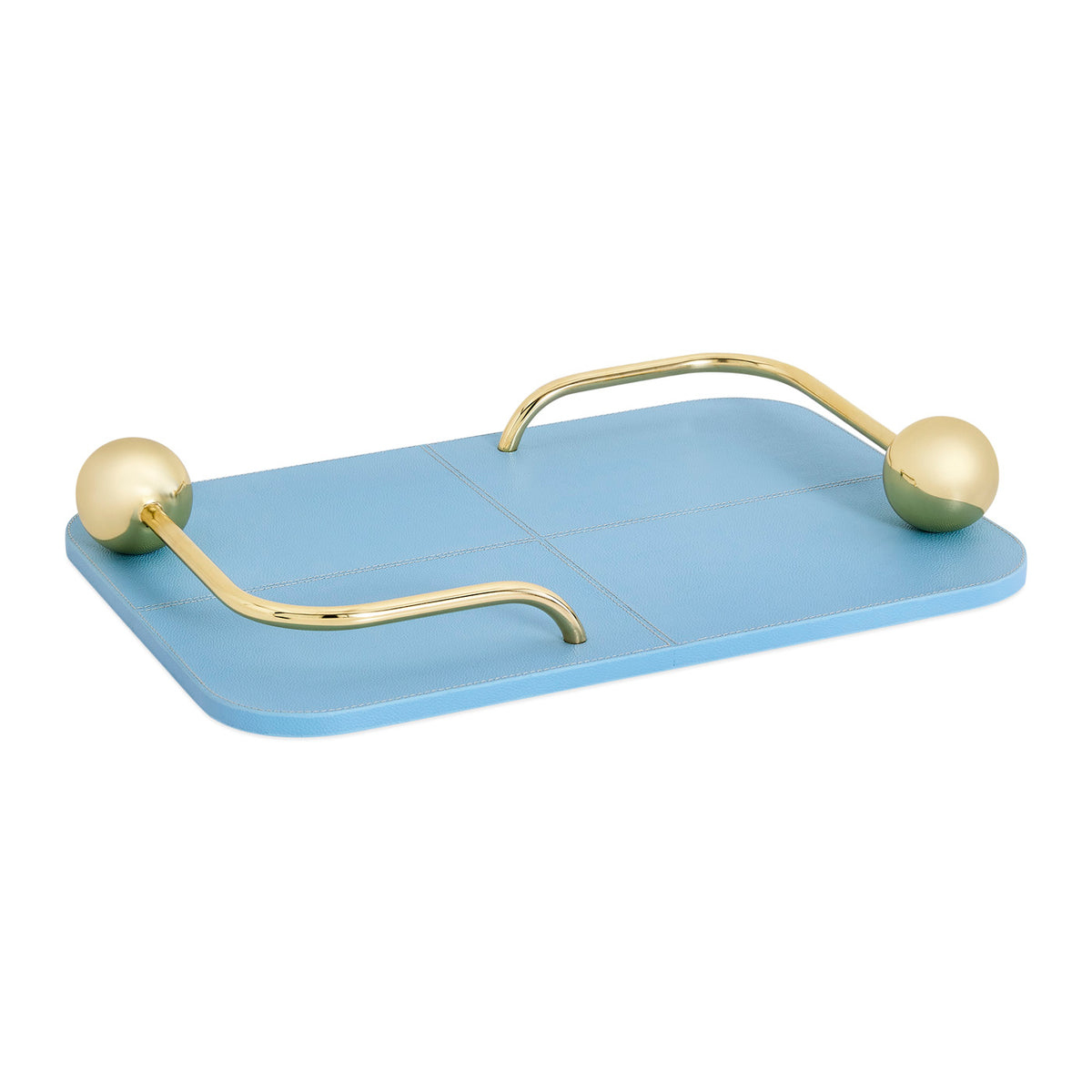 St. Germain Leather Tray - Blue - 32592