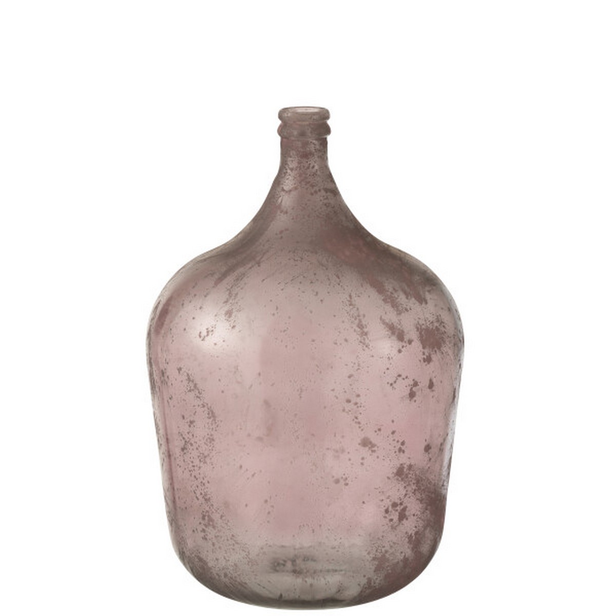 VASE CARAFE GLASS ANTIQUE PINK (36,5x36,5x56cm)