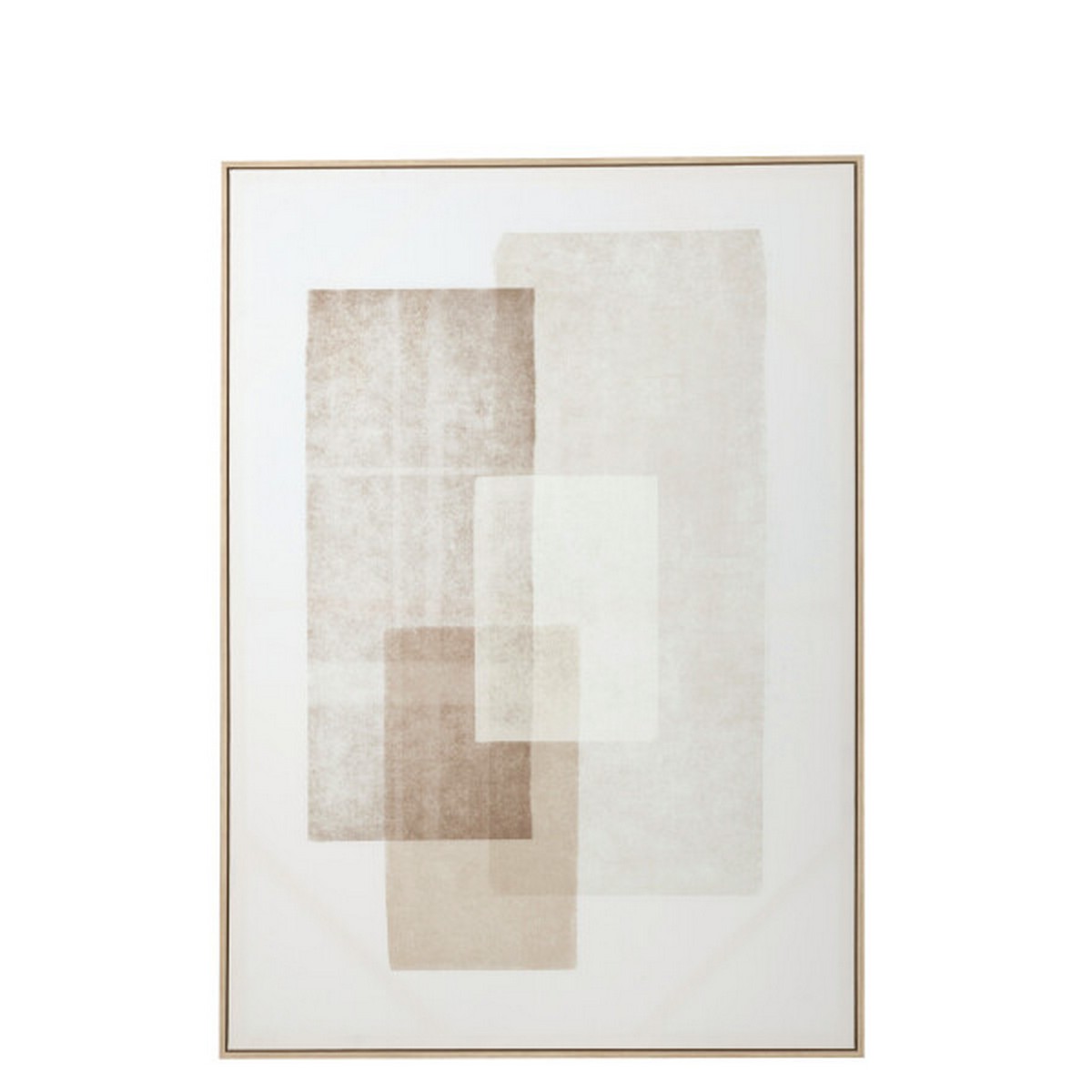 WALL DECO RECT CAN/PLAS BEIGE (140x4x100cm)
