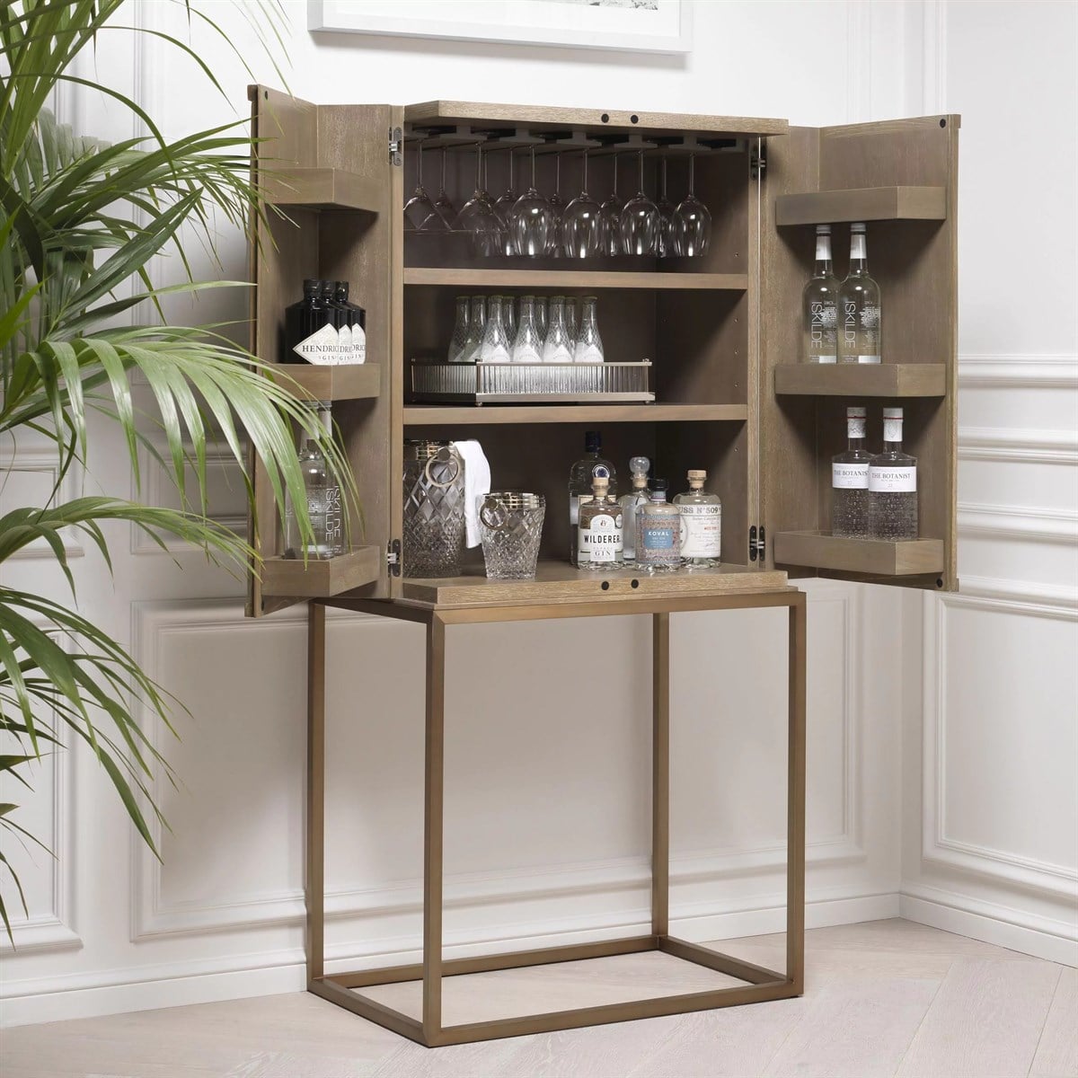 Wine Cabinet Highland Washed Oak Veneer