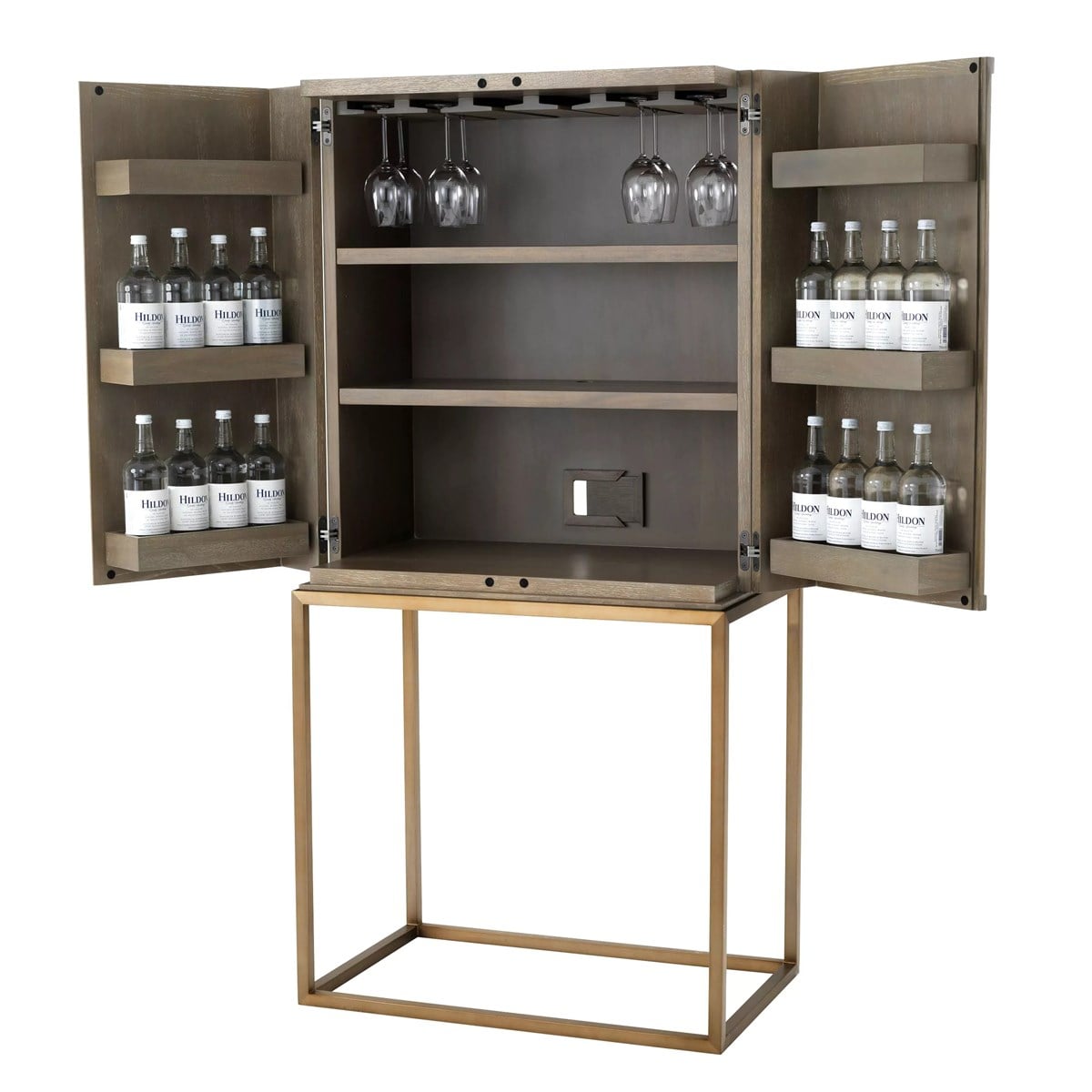 Wine Cabinet Highland Washed Oak Veneer