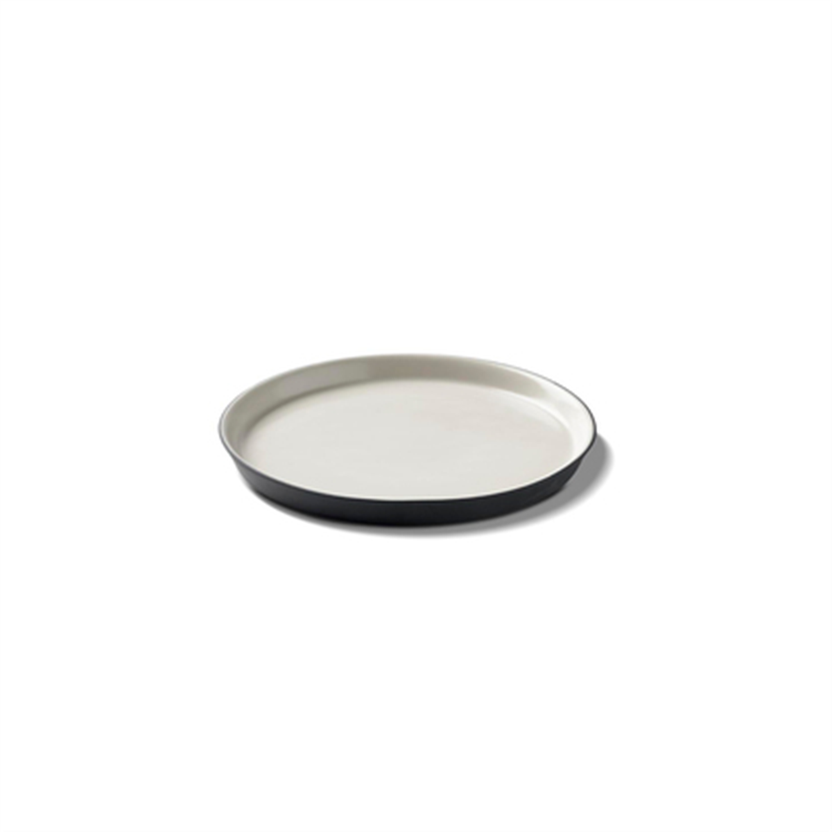 Yuvarlak Pasta Tabağı Çift Renk Siyah&Fildişi - YVT02CF0000S1_0201