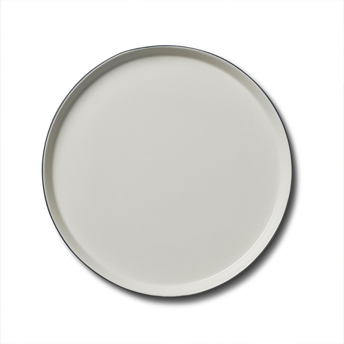 Yuvarlak Yemek Tabağı Çift Renk Siyah&Fildişi - YVT04CF0000S1_0201