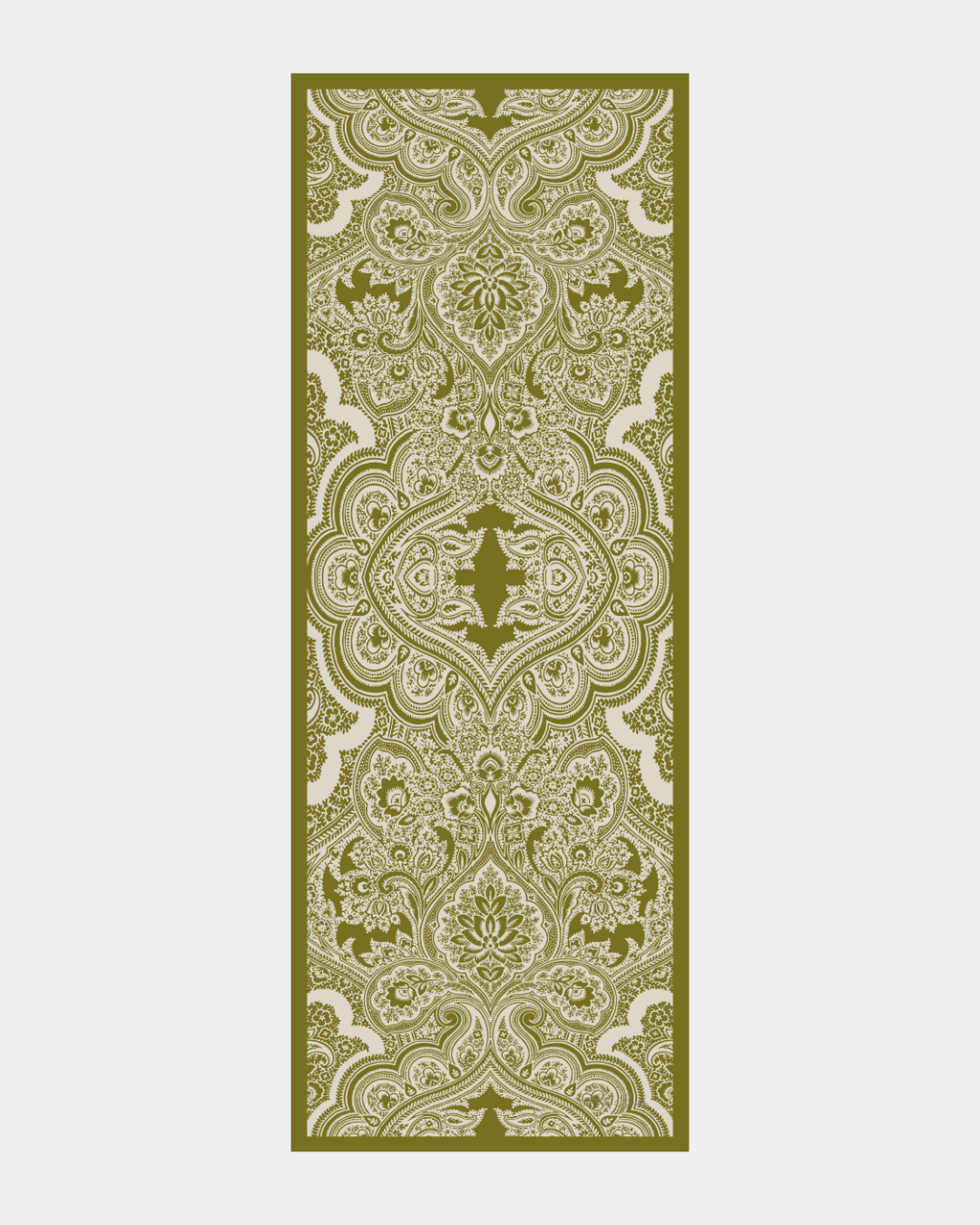 Altın Zeytin & Beyaz Işık Sultani Desen Şal