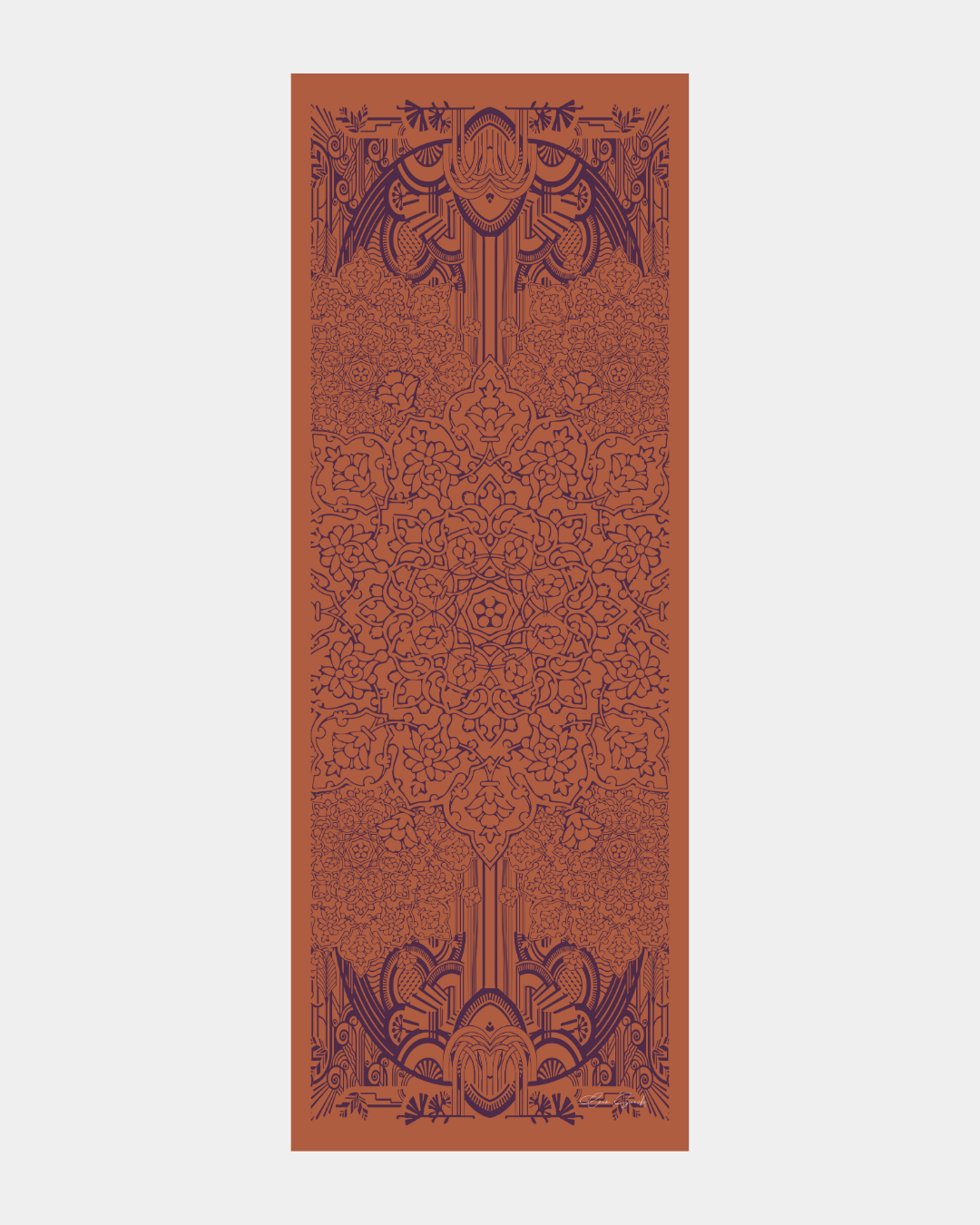 Amber & Patlıcan Harem Rüyası Desen Şal