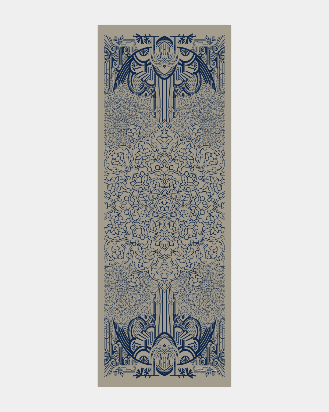 Bej & Lacivert Harem Rüyası Desen Şal