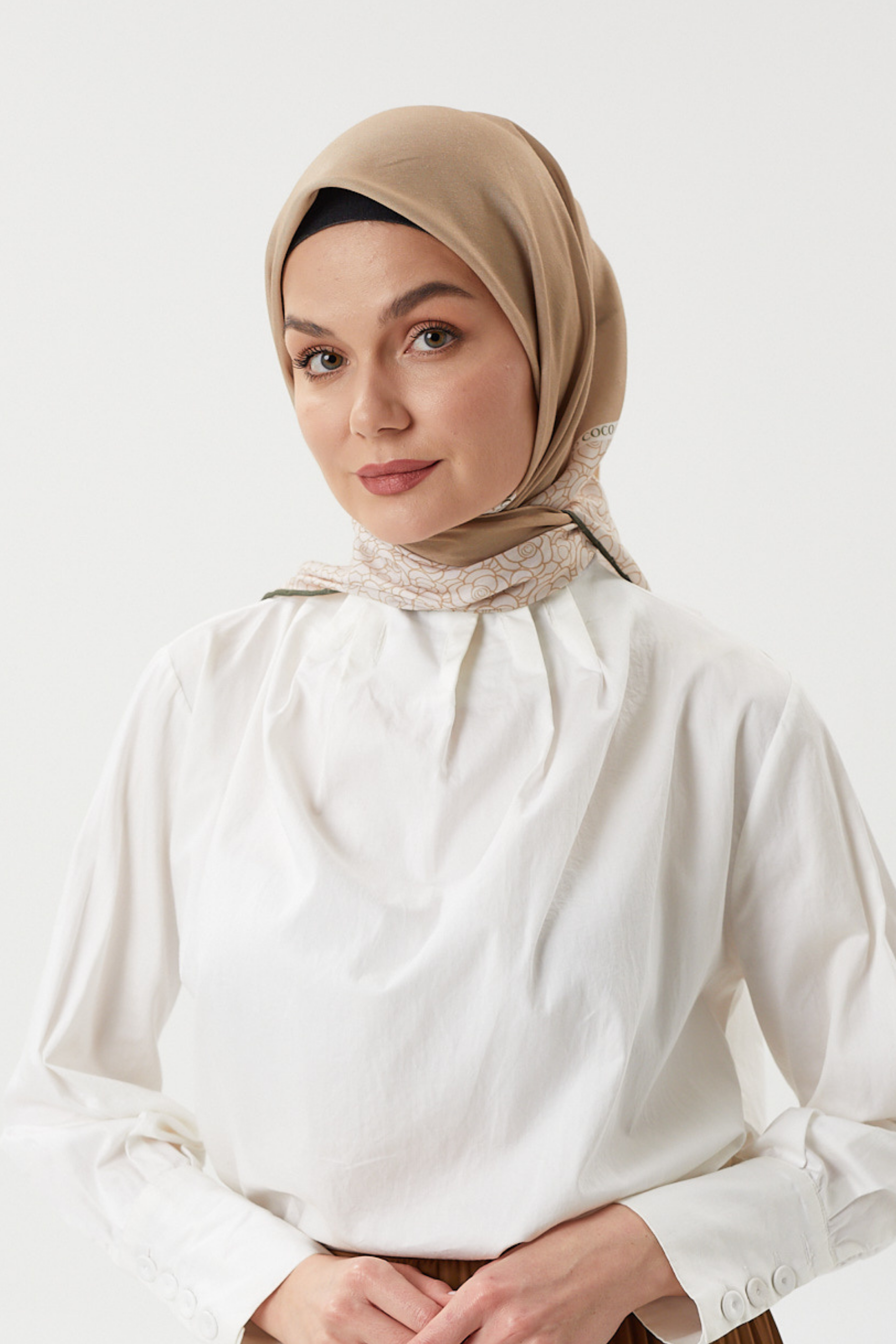 Bej - Paris Soft Eşarp