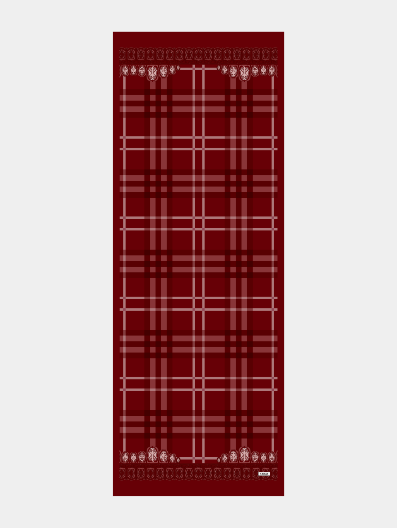 Bordo Tartan Desen Modal Şal Tercihi