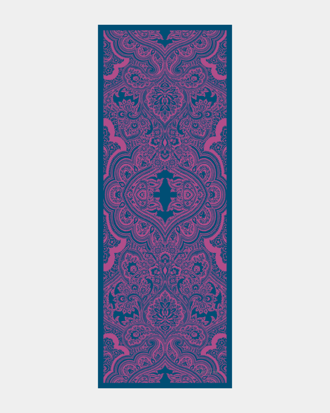 Çini Mavisi & Şakayık Pembesi Sultani Desen Şal